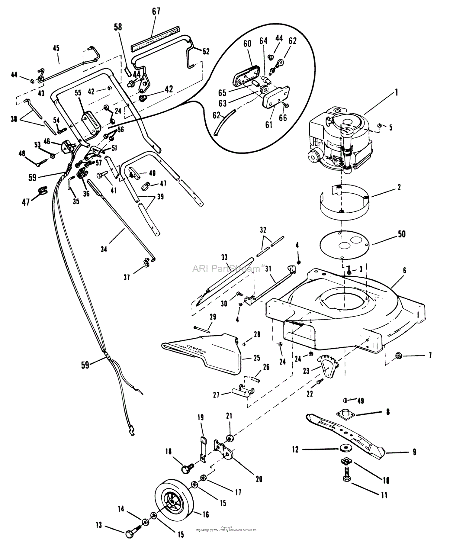 Lawn-Boy 0399, Lawnmower, 1983 (SN B00000001-B99999999) Parts Diagram