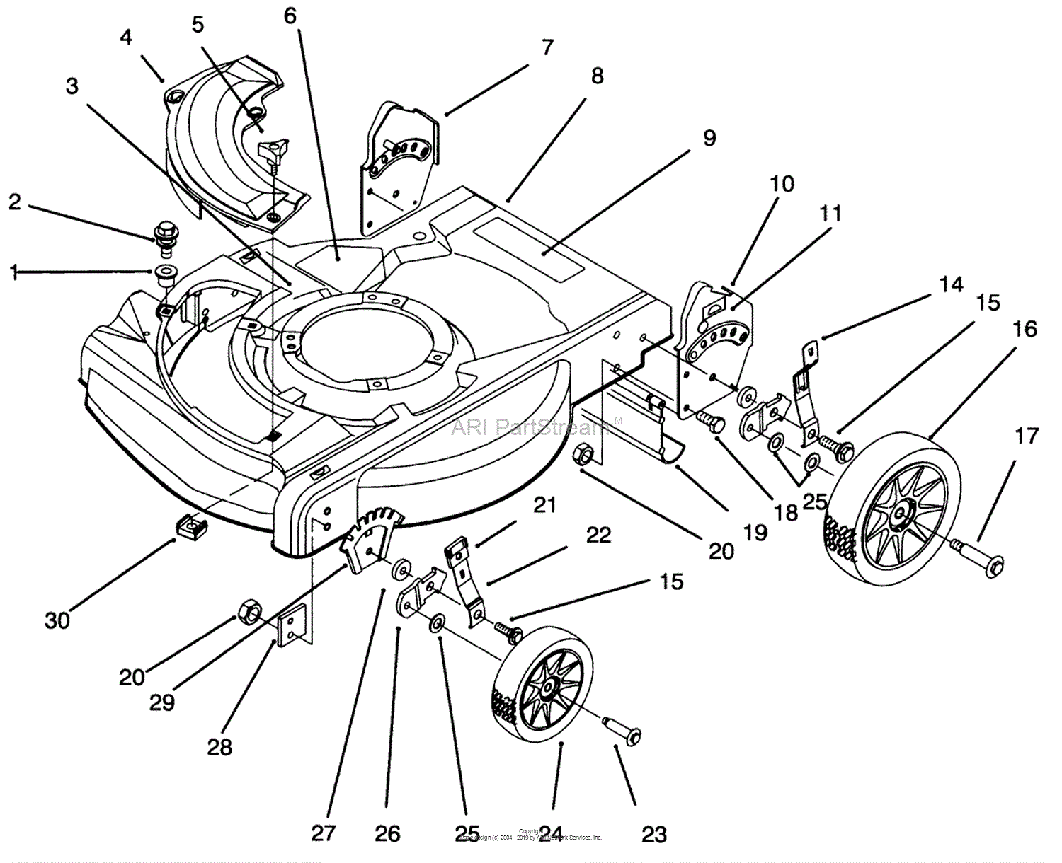 Lawn-Boy 10202, Silver Series Lawnmower, 1994 (SN 4900001-4999999 ...