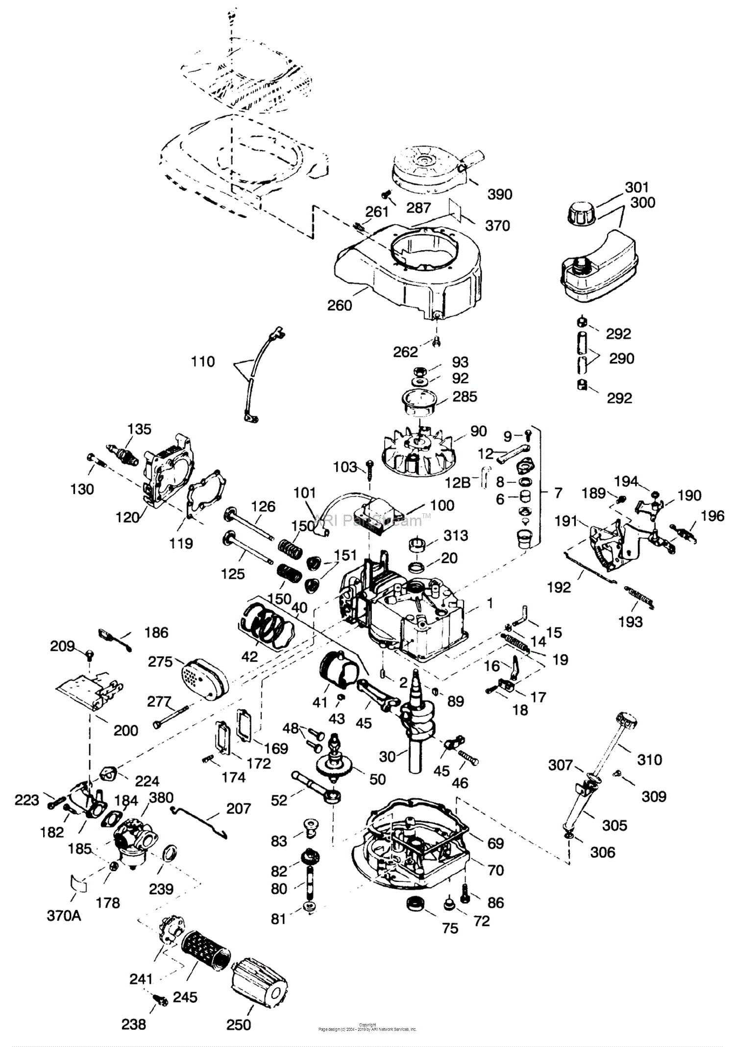 Lawn boy 10302 outlet carburetor