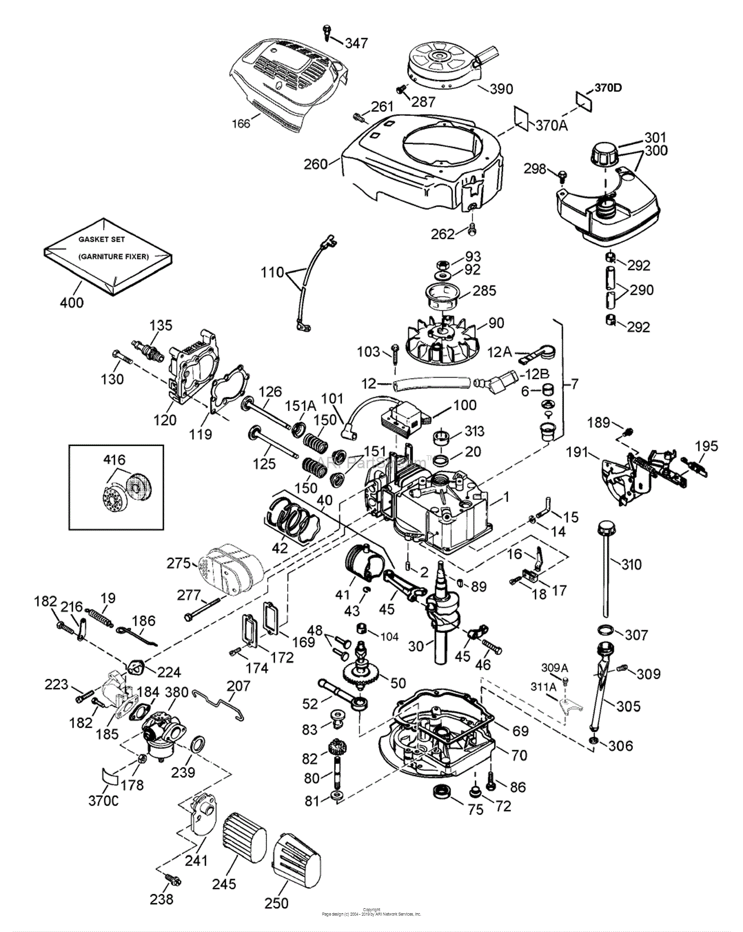 Carburetor carb for Lawn Boy 10682 640350 TECUMSEH LV195EA 362044D