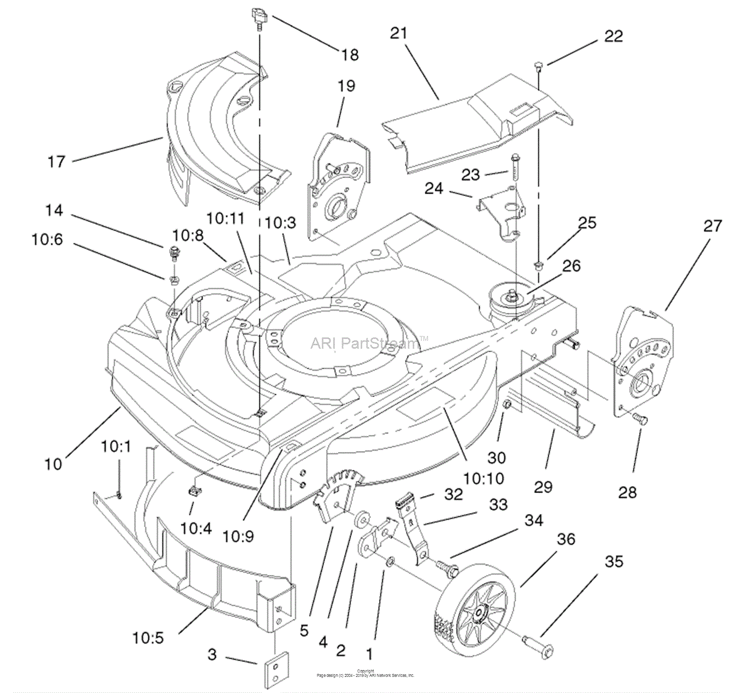 Lawn-Boy 10360C, Silver Series Lawnmower, 2001 (SN 210000001-210999999 ...