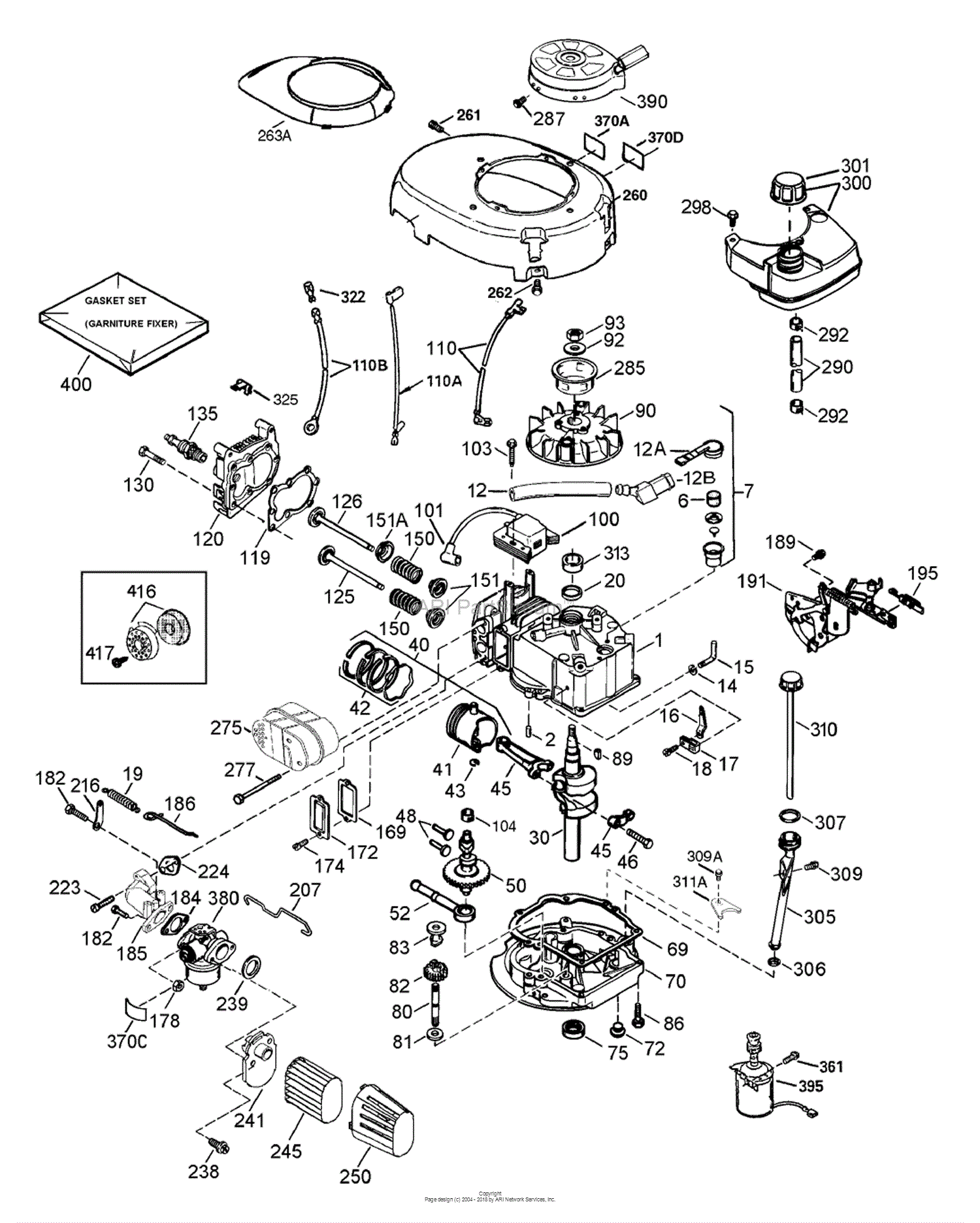 Lawn-Boy 10361, Silver Series Lawnmower, 2002 (SN 220000001-220999999 ...