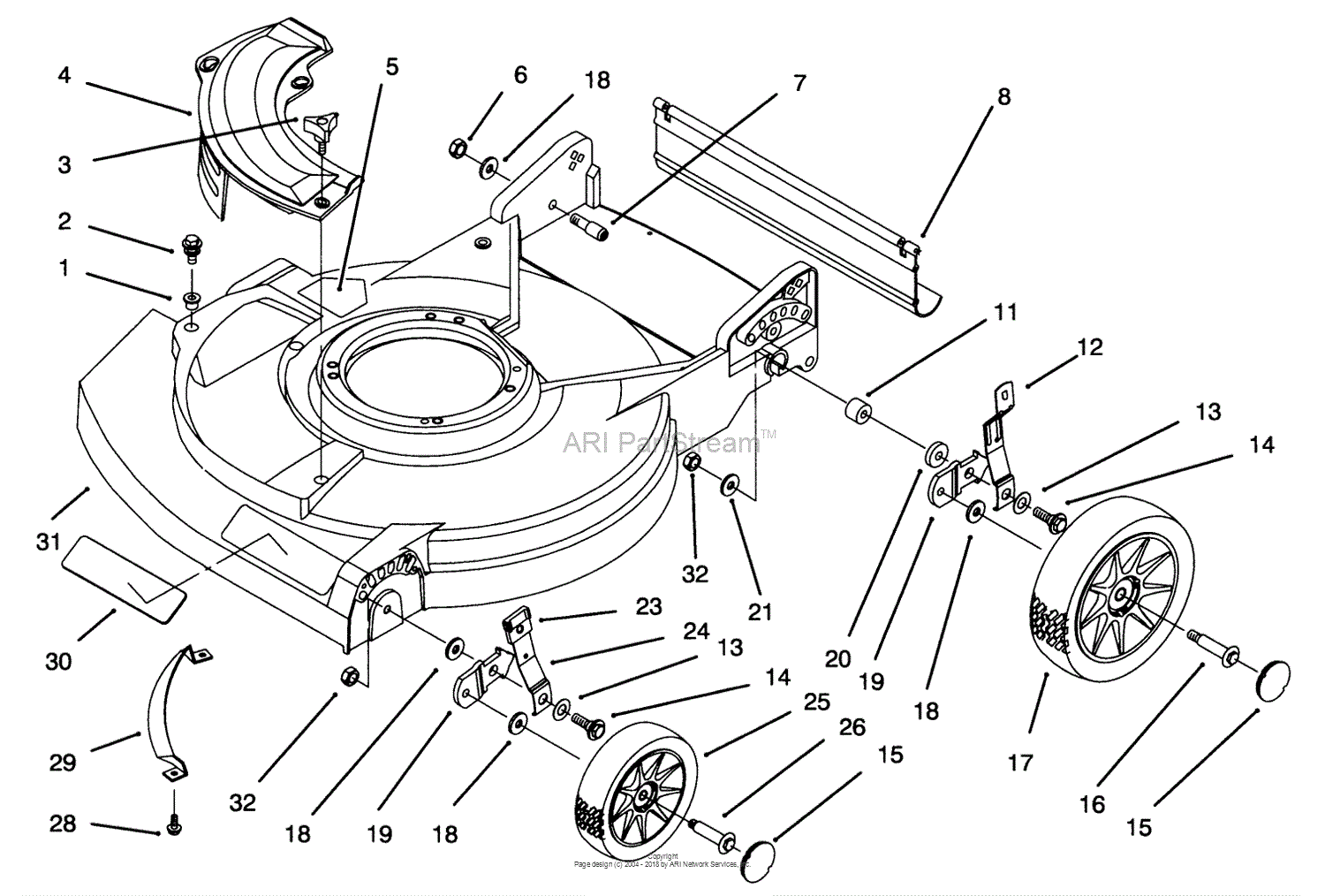 Lawn-Boy 10515, Gold Series Lawnmower, 1994 (SN 4900001-4999999) Parts ...