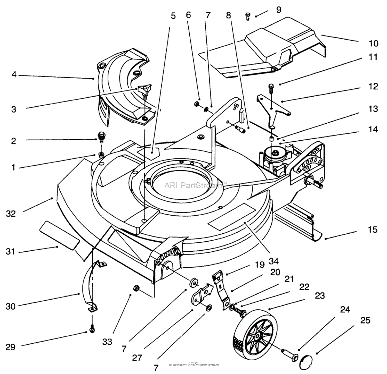 Lawn-Boy 10518, Gold Series Lawnmower, 1996 (SN 6900001-6999999) Parts ...