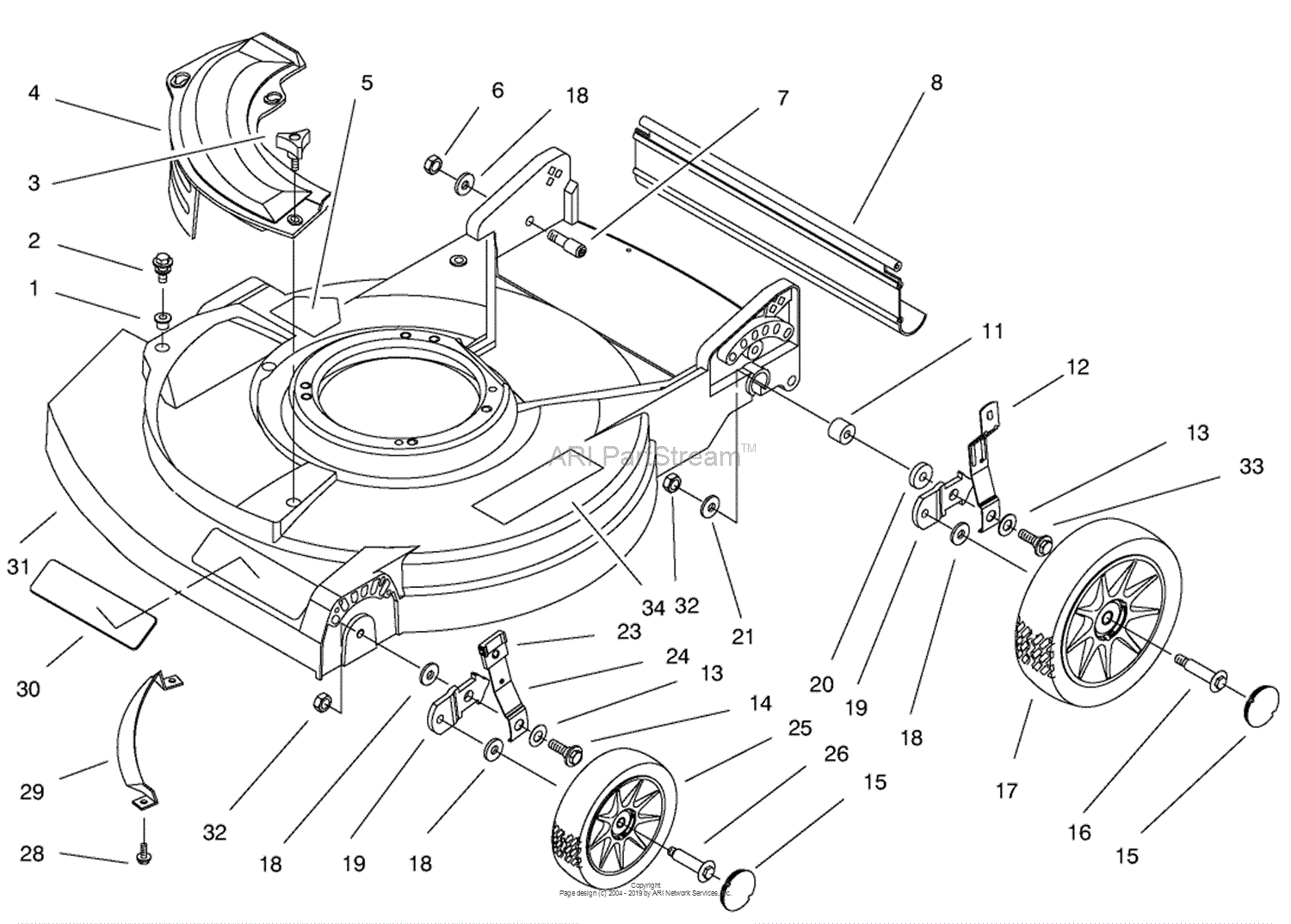 Lawn-Boy 10518, Gold Series Lawnmower, 1997 (SN 7900001-7999999) Parts ...