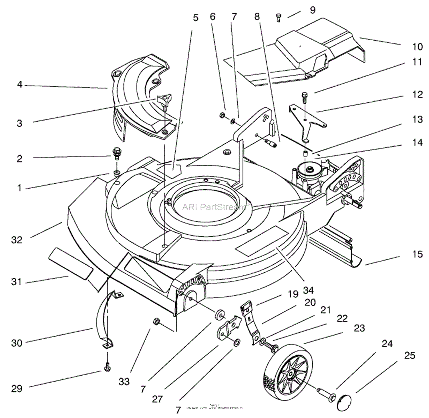 Lawn-Boy 10518, Gold Series Lawnmower, 1997 (SN 7900001-7999999) Parts ...