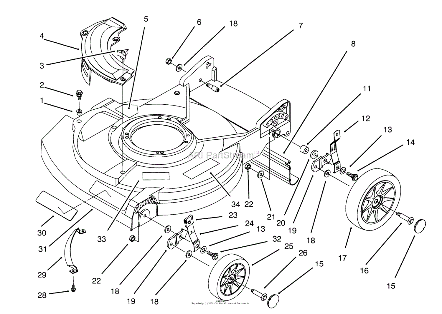 Lawn-Boy 10516, Gold Series Lawnmower, 1995 (SN 5900001-5999999) Parts ...