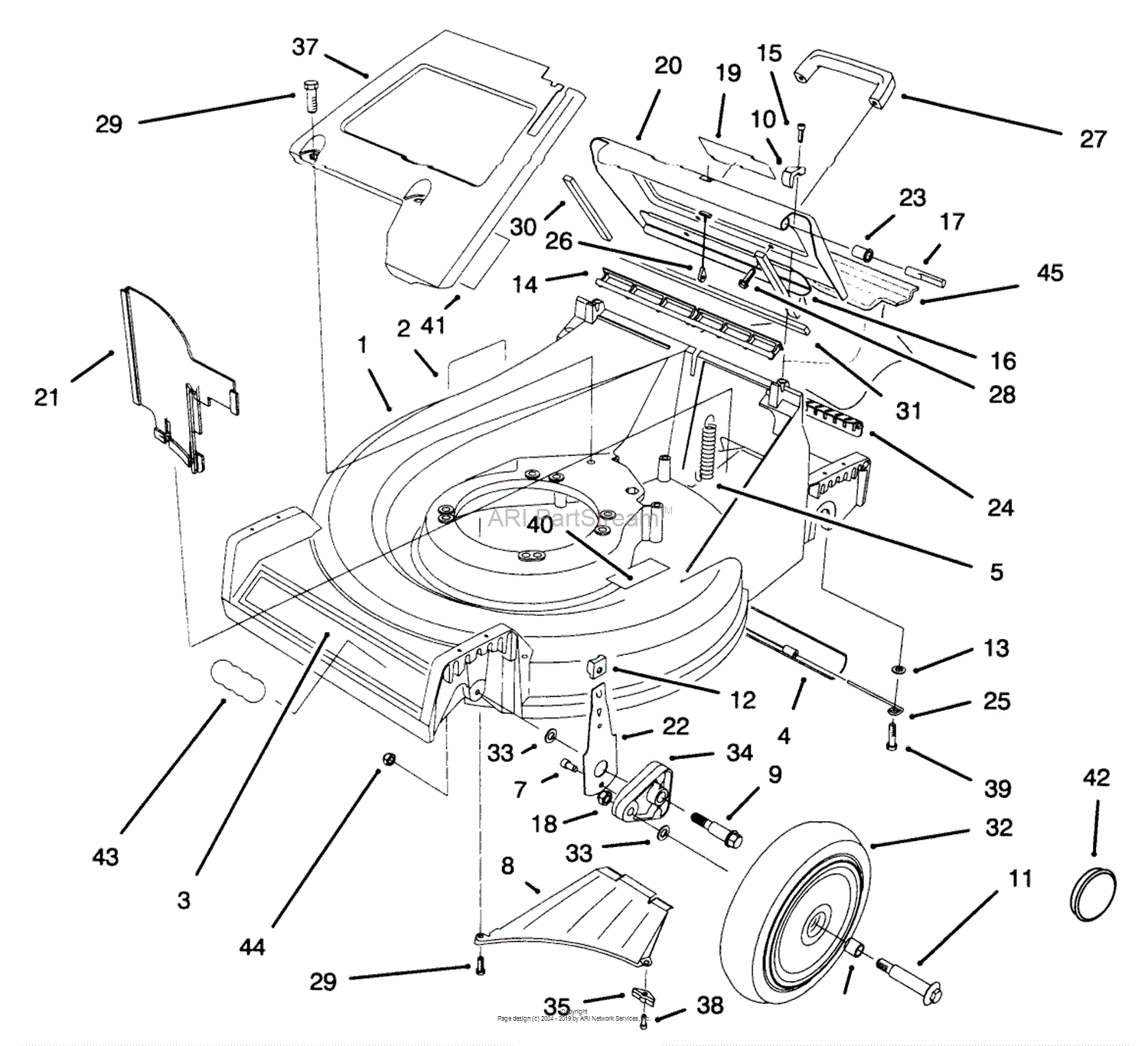 Lawn-Boy 10533, Medallion Lawnmower, 1996 (SN 6900001-6999999) Parts ...