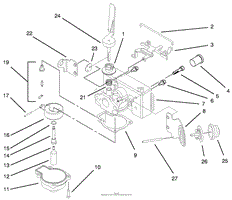 10545 Mower Carburetor Primer Body for 1995 Lawn-Boy Gold Series 10515 10520