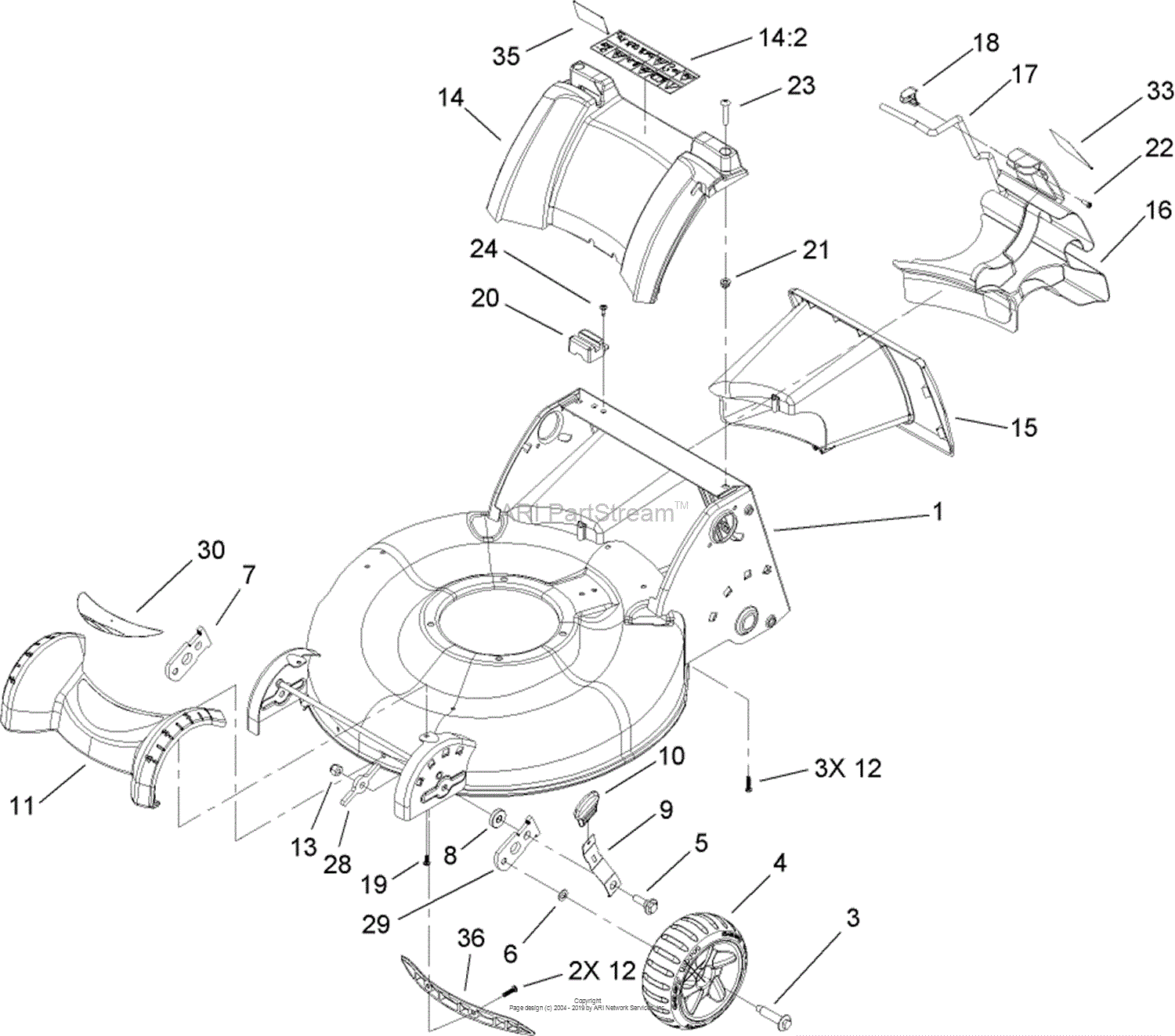 Lawn-Boy 10671, Insight Lawn Mower, 2007 (SN 270004300-270999999) Parts ...