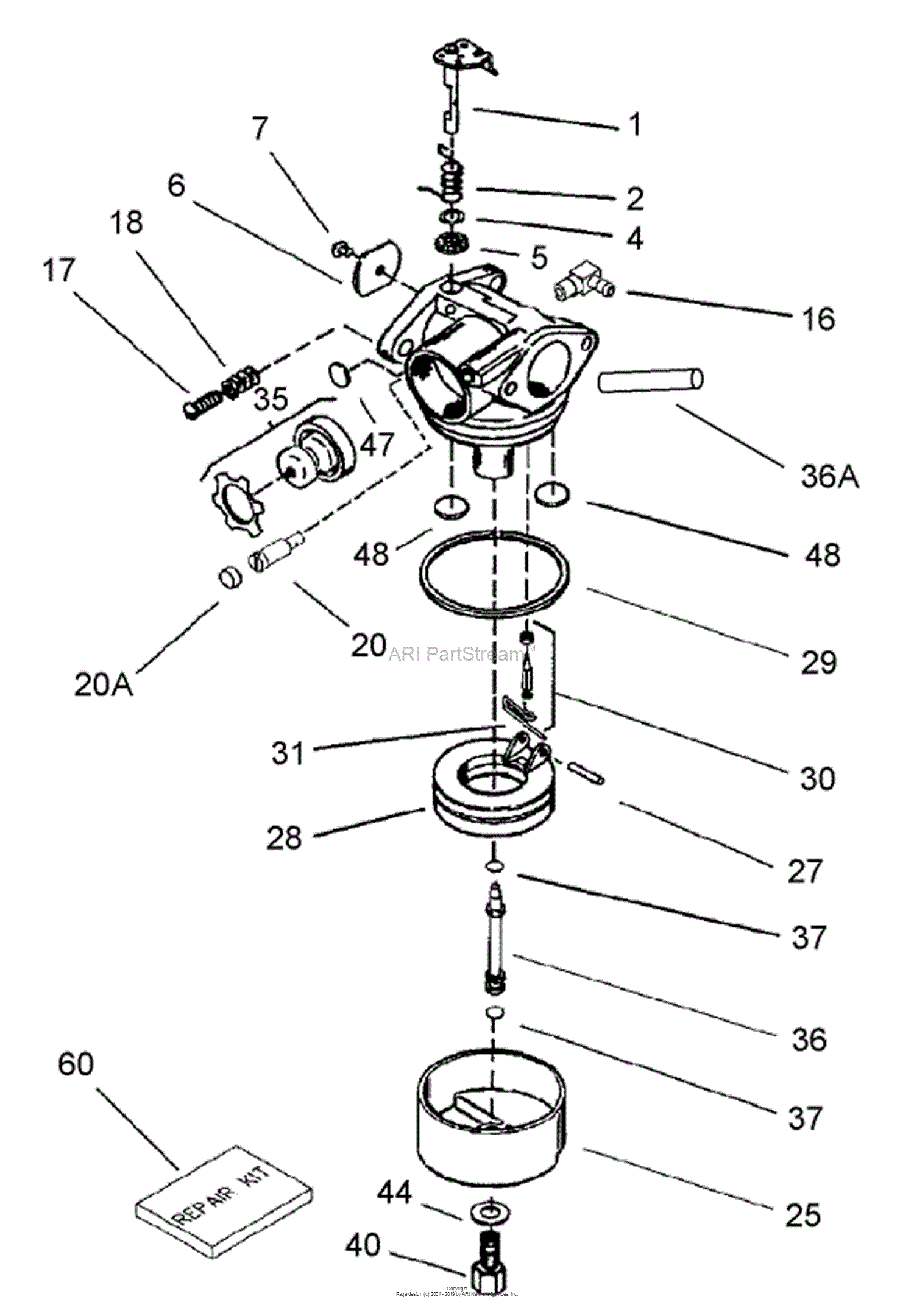 Carburetor carb for Lawn Boy 10682 640350 TECUMSEH LV195EA 362044D