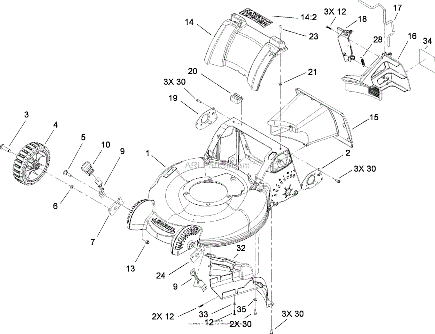 Craftsman platinum discount lawn mower parts