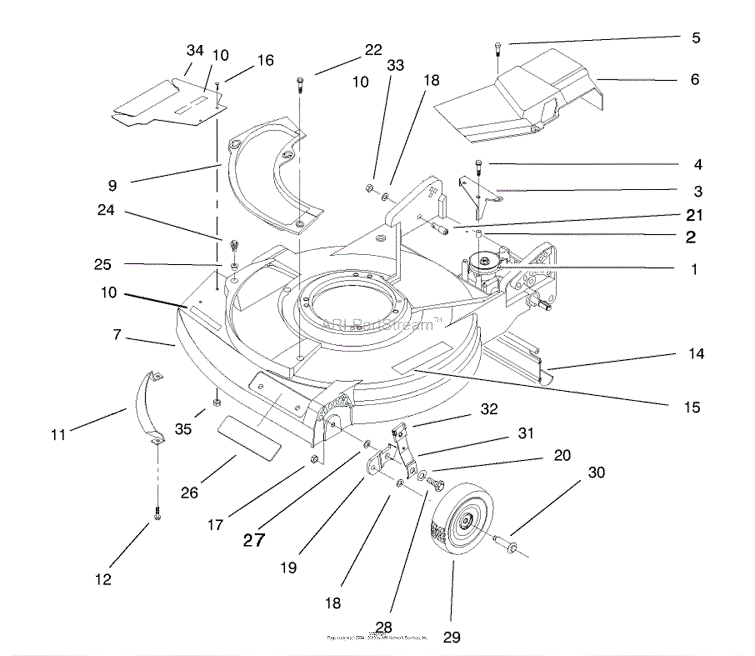 Lawn-Boy 11001, Side Discharge Mower, 1997 (SN 7900001-7999999) Parts ...