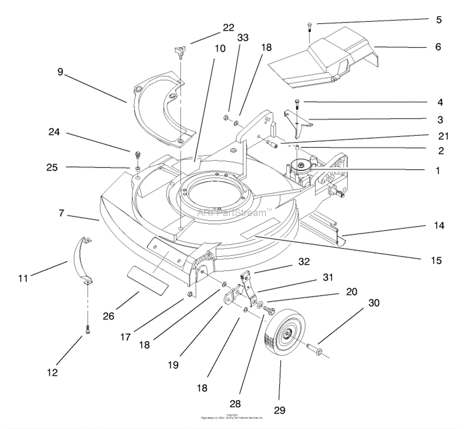 Lawn-Boy 22241, Side Discharge Mower, 1997 (SN 7900001-7999999) Parts ...