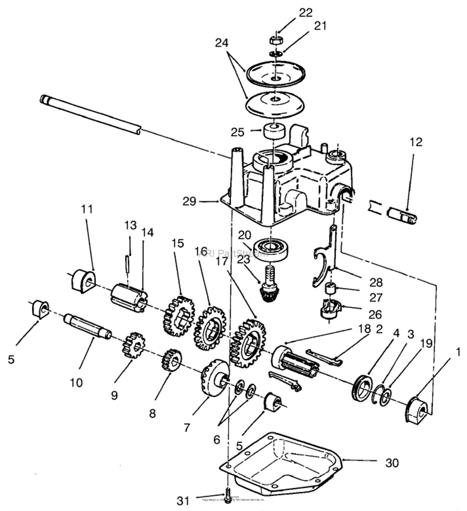 Lawn-Boy 22261, Side Discharge Lawnmower, 1998 (SN 8900001-8999999 ...