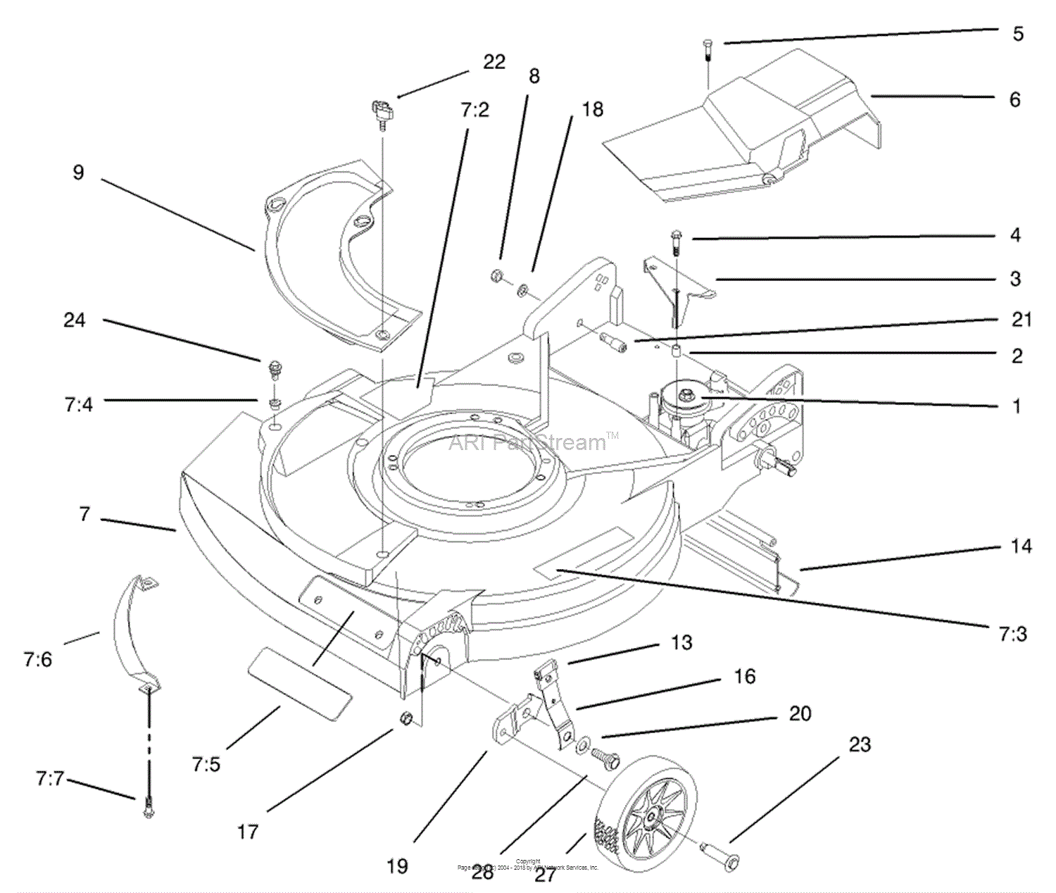 Lawn-Boy 22261, Side-Discharge Lawnmower, 2001 (SN 210000001-210999999 ...