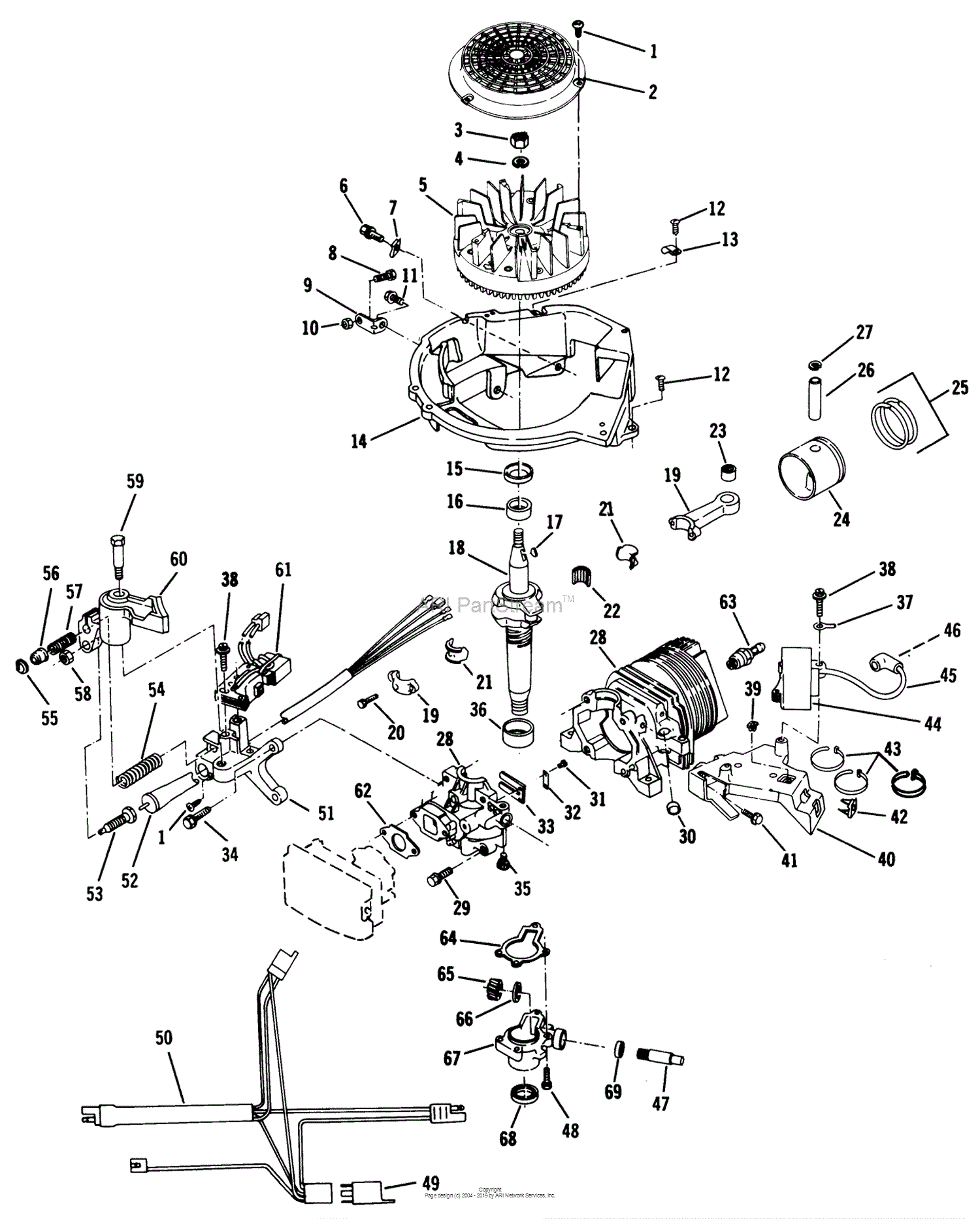 Lawn-Boy 7350, Lawnmower, 1985 (SN D00000001-D99999999) Parts Diagram ...