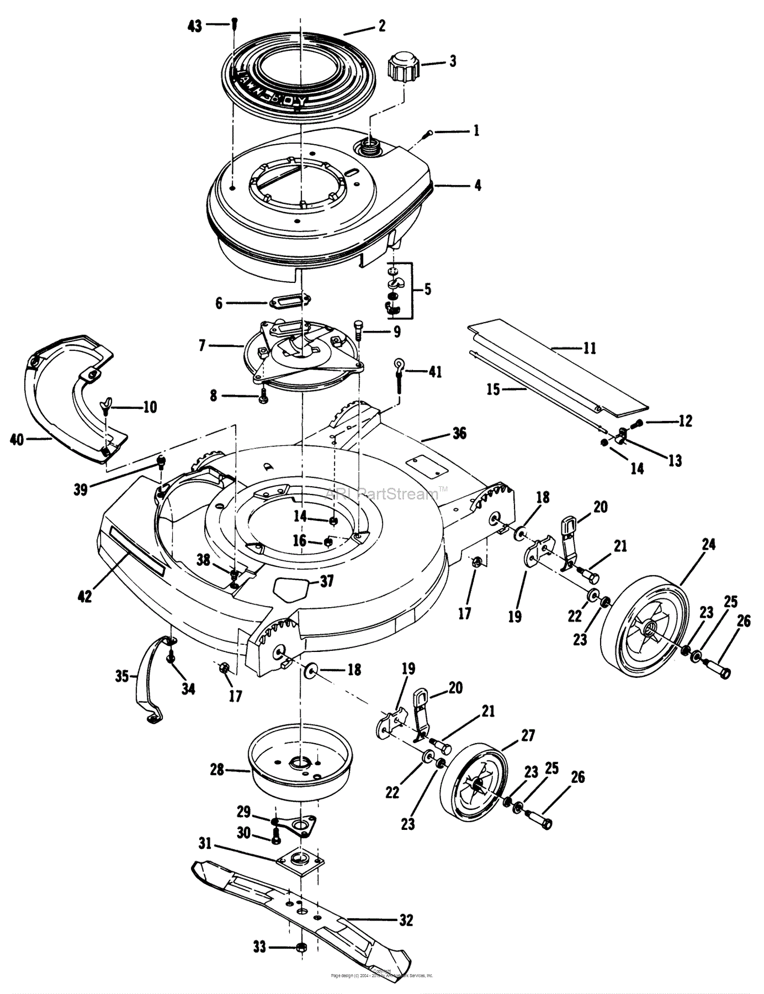 Lawn-Boy 8241AE, Lawnmower, 1985 (SN D00000001-D99999999) Parts Diagram ...