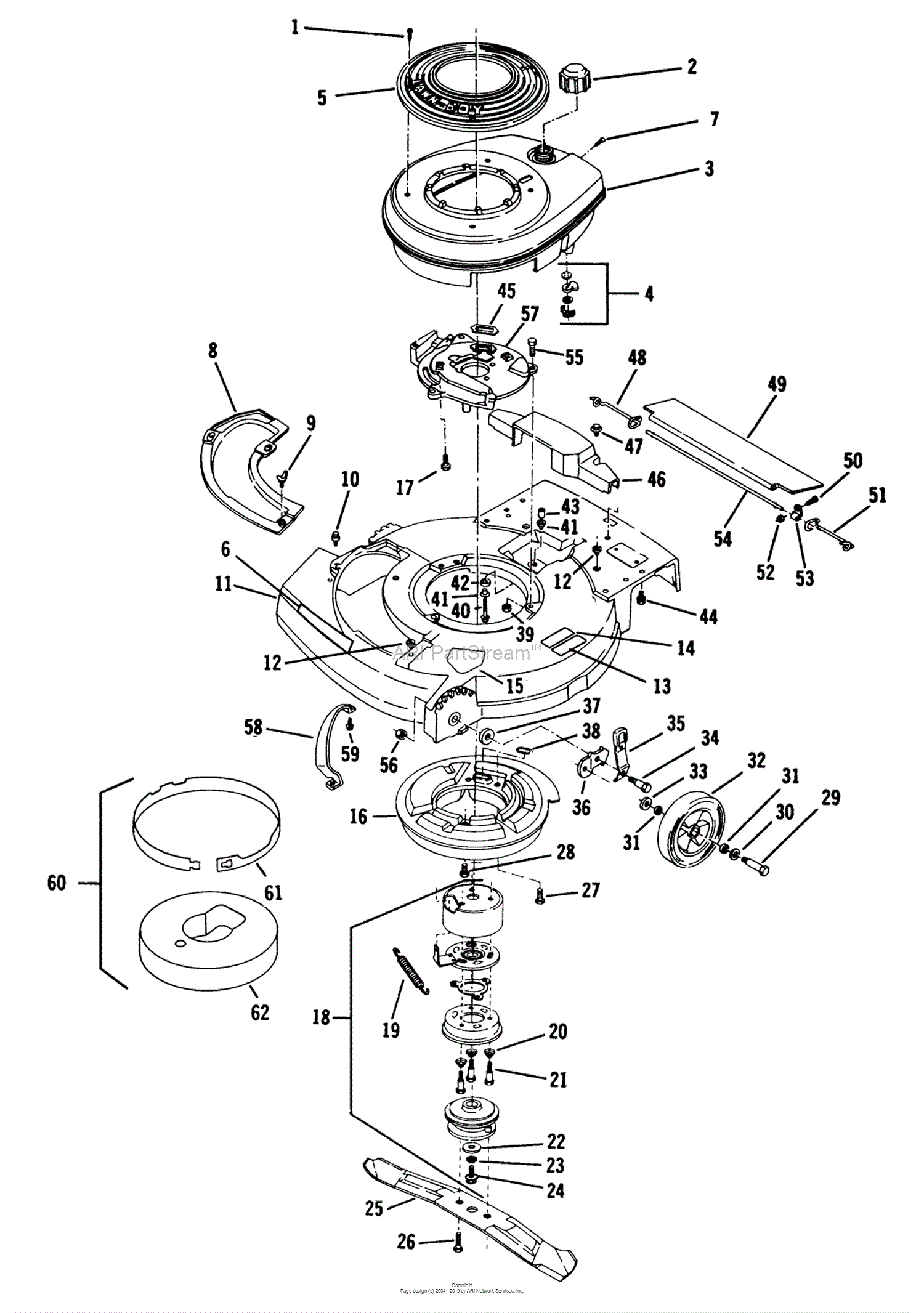 Lawn-Boy 8035, Lawnmower, 1986 (SN E00000001-E99999999) Parts Diagram ...