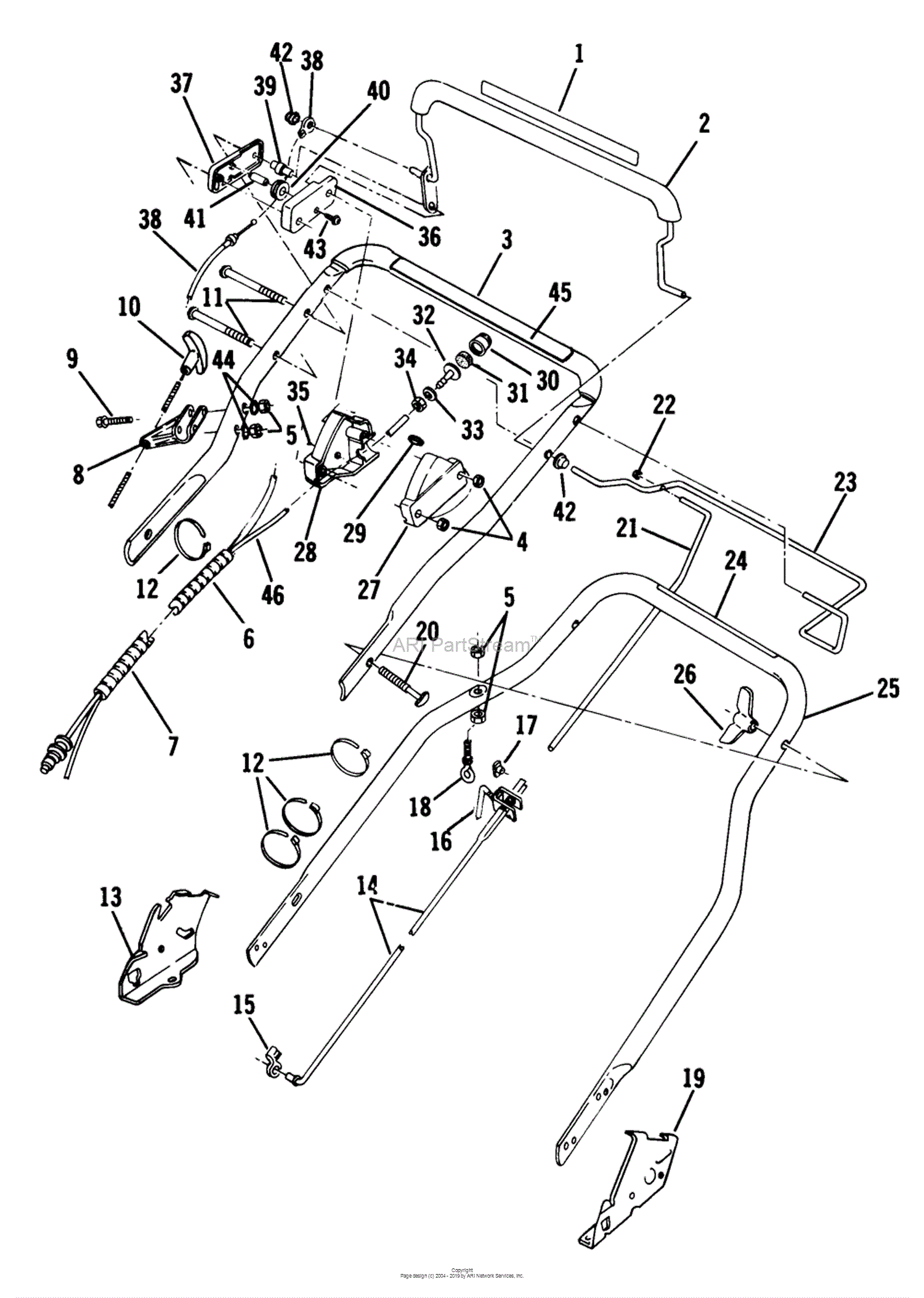 Lawn-Boy 4505, Lawnmower, 1983 (SN B00000001-B99999999) Parts Diagram ...