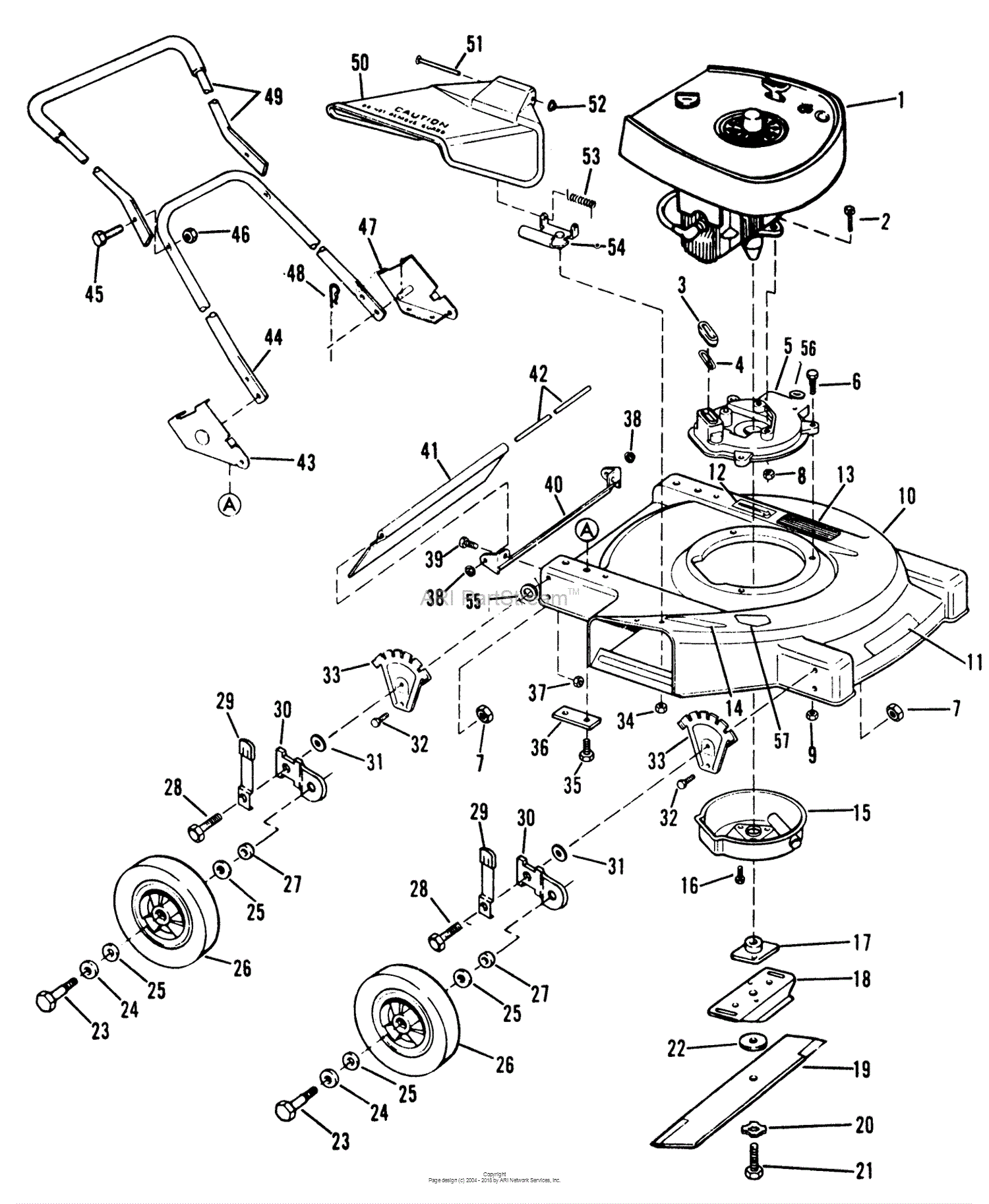 Lawn-Boy 4501, Lawnmower, 1980 (SN 000000001-099999999) Parts Diagram ...