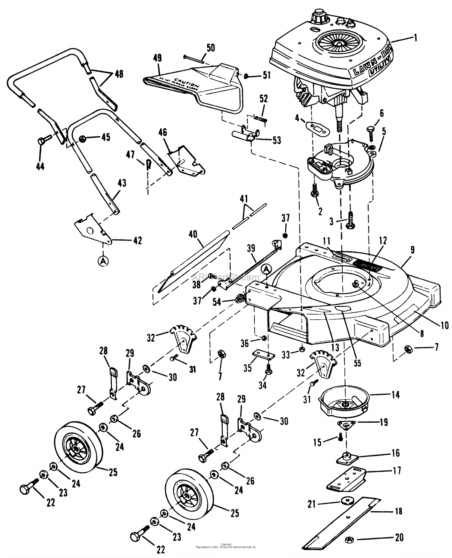 Lawn-Boy 4502, Lawnmower, 1981 (SN 100000001-199999999) Parts Diagram ...