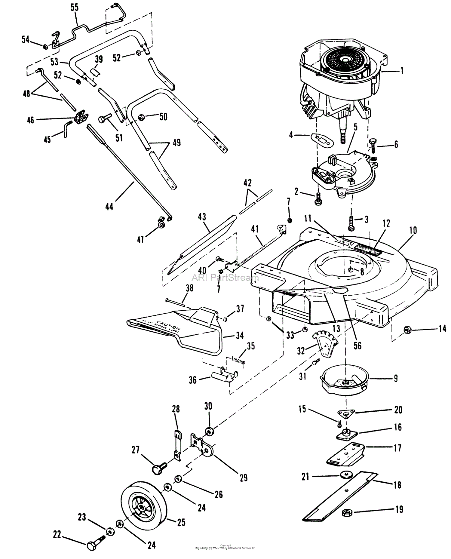 Lawn-Boy 8602, Lawnmower, 1981 (SN 100000001-199999999) Parts Diagram ...