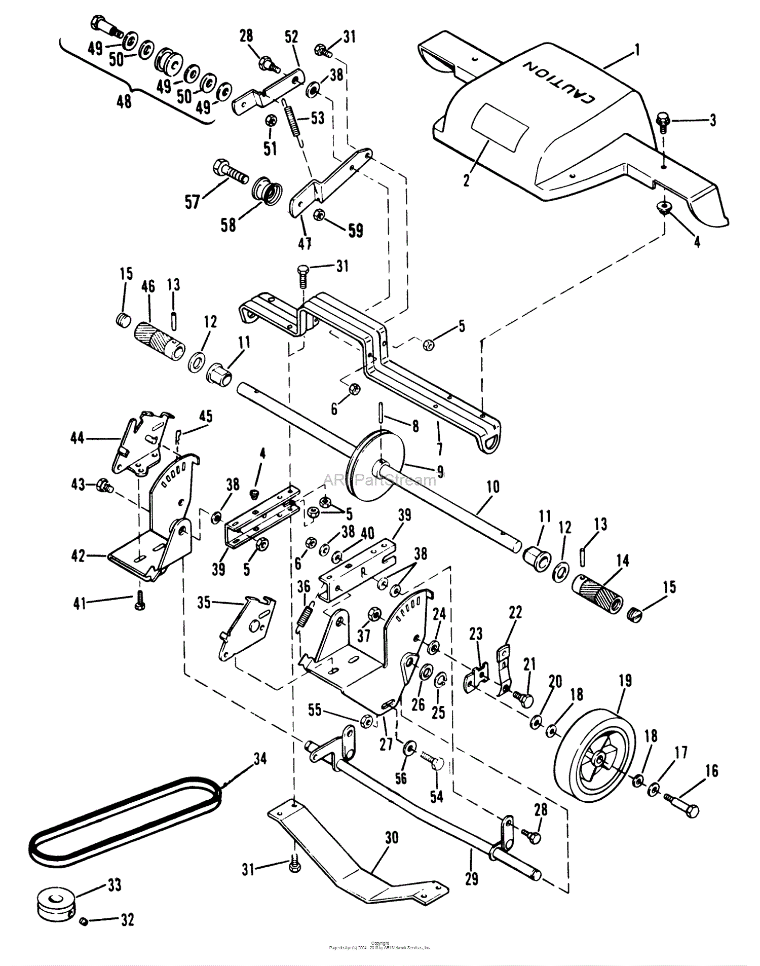 Lawn-Boy 4502, Lawnmower, 1982 (SN A00000001-A99999999) Parts Diagram ...