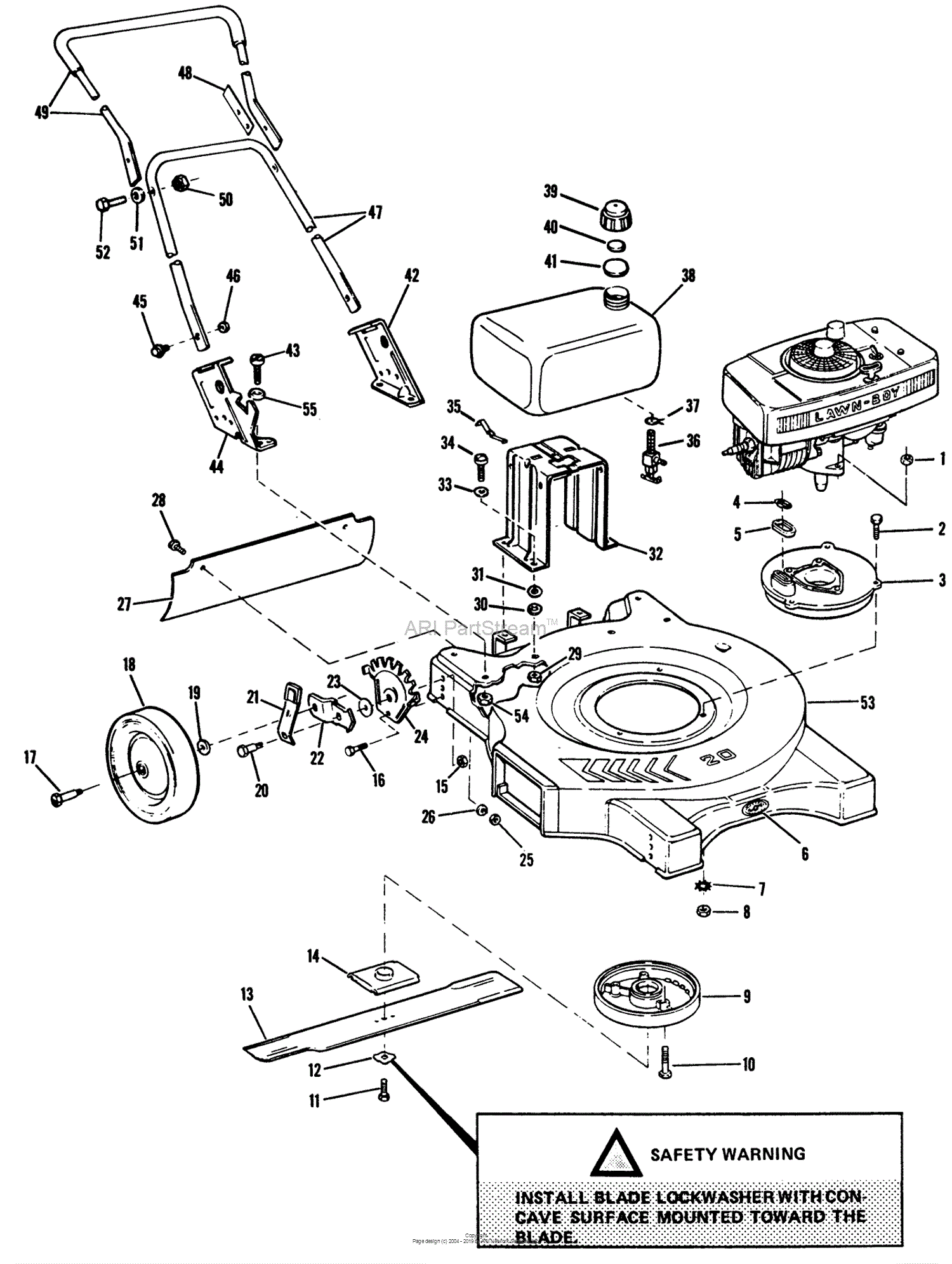 Lawn-Boy 5277, Lawnmower, 1981 (SN 100000001-199999999) Parts Diagram ...