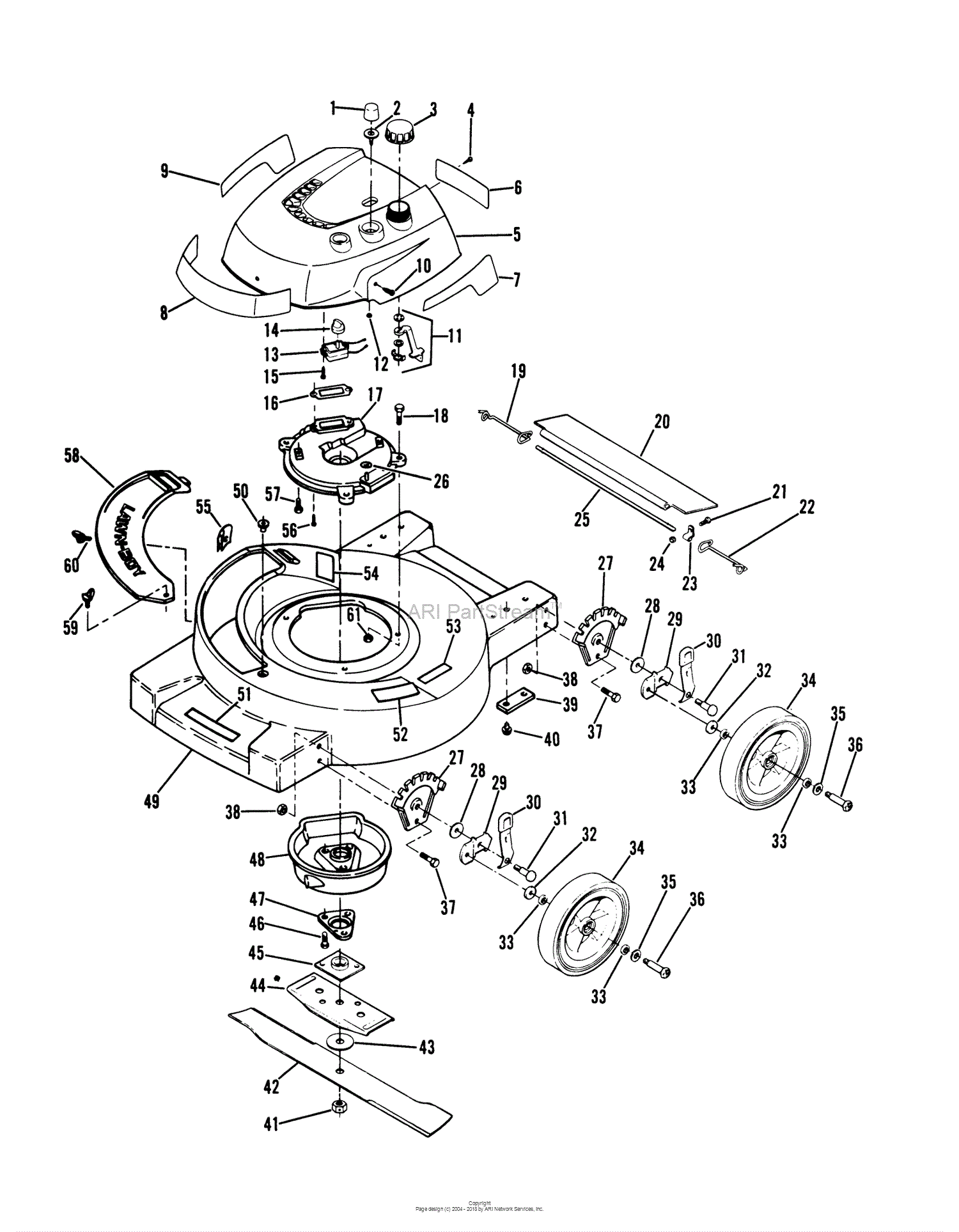 Lawn-Boy 4550, Lawnmower, 1979 (SN 900000001-999999999) Parts Diagram ...