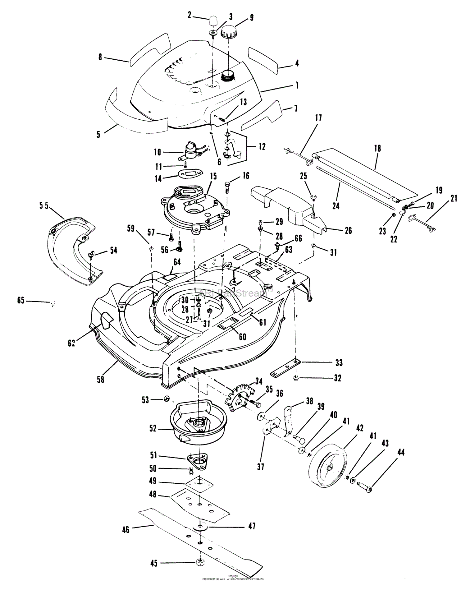 Lawn-boy 7268, Lawnmower, 1982 (sn A00000001-a99999999) Parts Diagram 