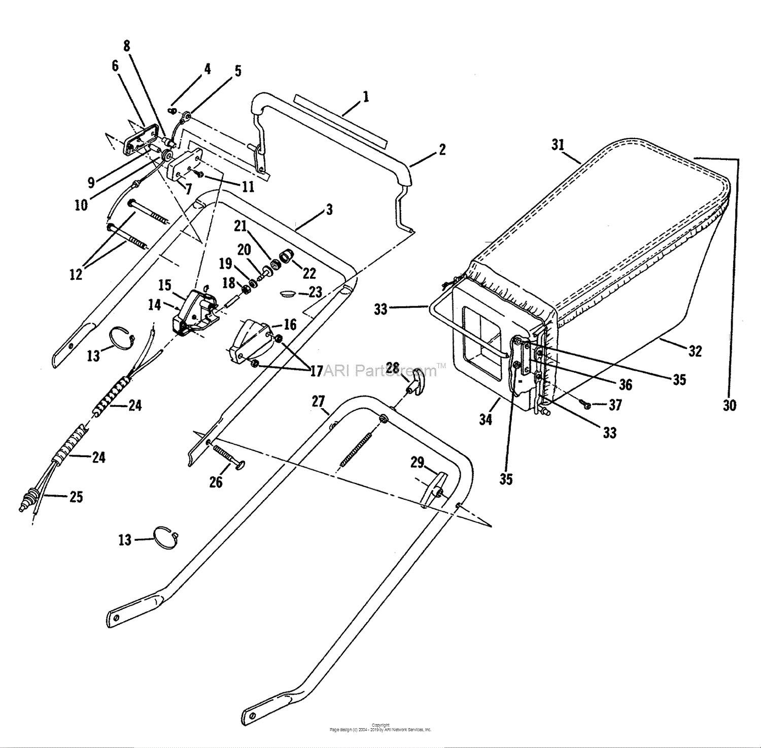 Lawn-Boy 4600, Lawnmower, 1983 (SN B00000001-B99999999) Parts Diagram ...