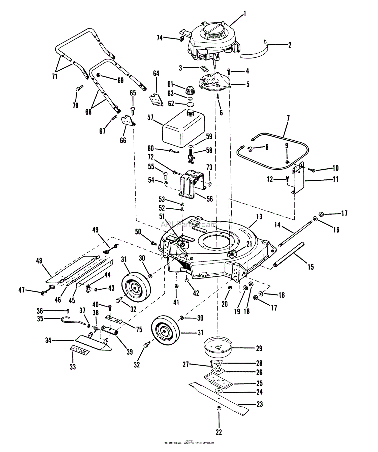 Lawn-Boy 5247, Lawnmower, 1979 (SN 900000001-999999999) Parts Diagram ...