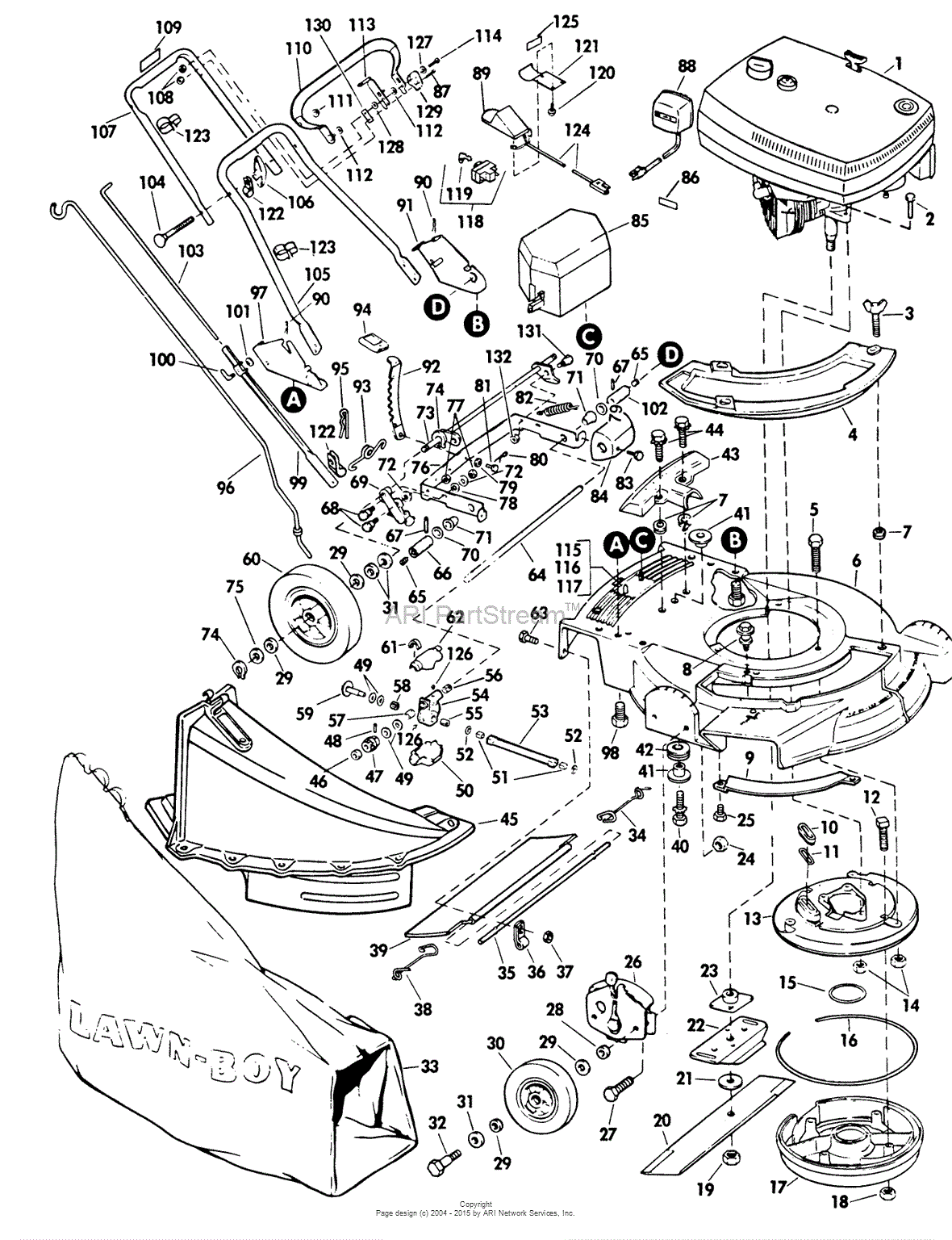 Lawn-Boy 5239G, Lawnmower, 1979 (SN 900000001-999999999) Parts Diagram