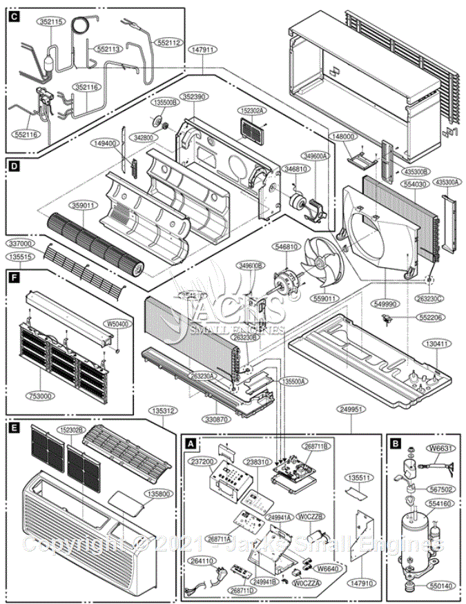 LG LP120HED1 Parts Diagram for A/C