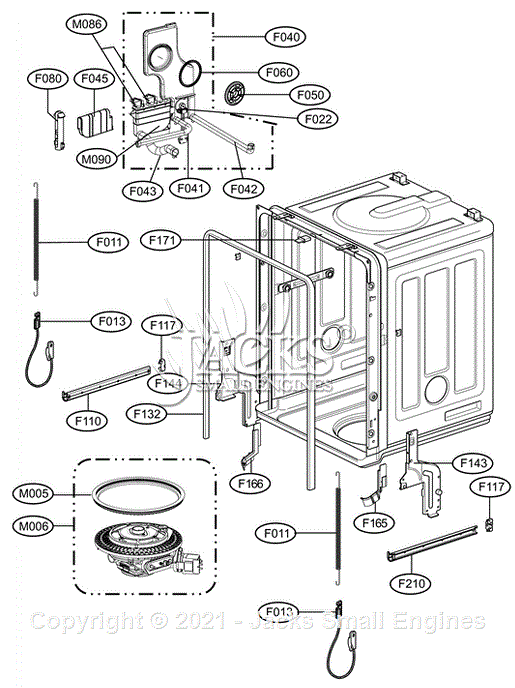 LG LDF6920ST Parts Diagram for Tub Assembly
