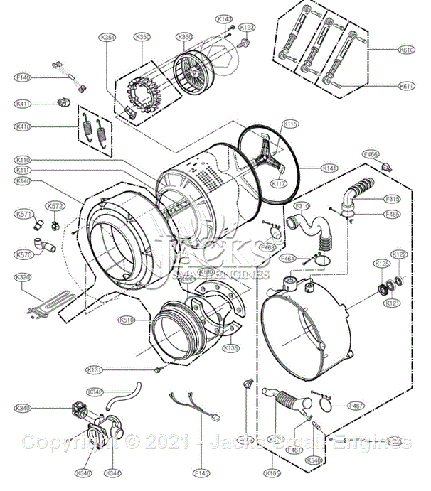 LG WM2301HR detaļu shēma DRUM UNLG WM2301HR detaļu shēma DRUM UN  