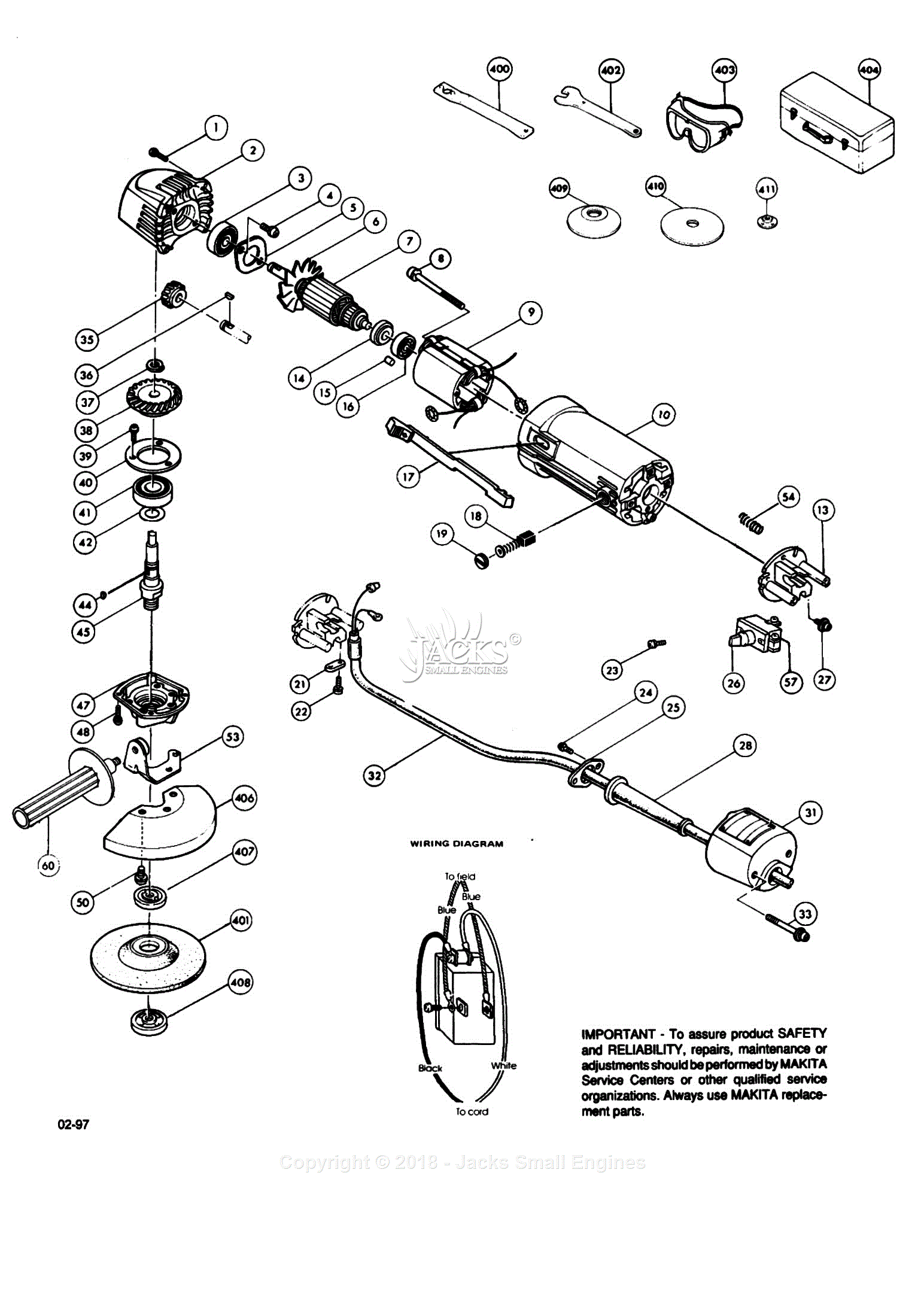 Bench Grinder Circuit Diagram