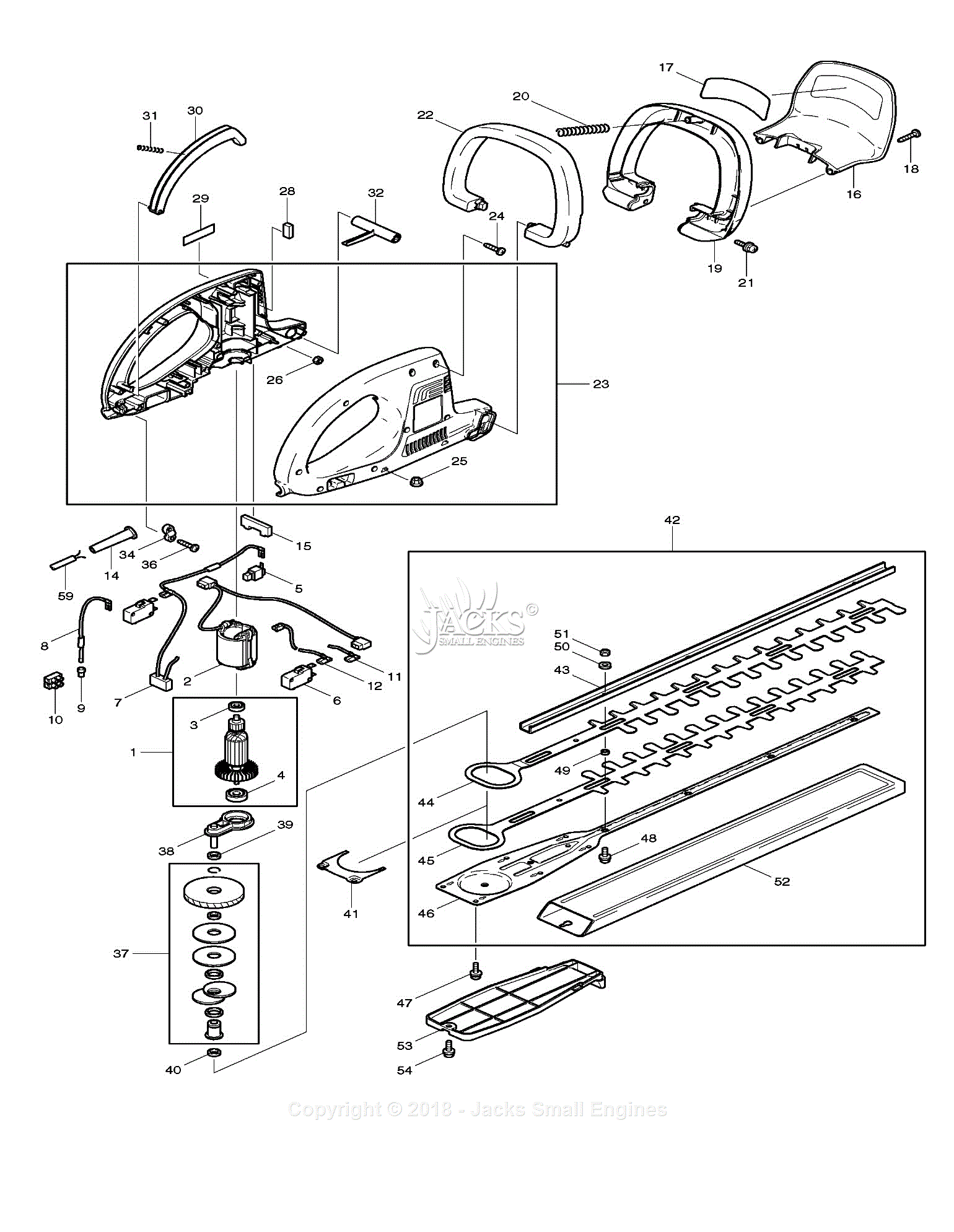 Makita Uh5550 Parts Diagram For Assembly 1