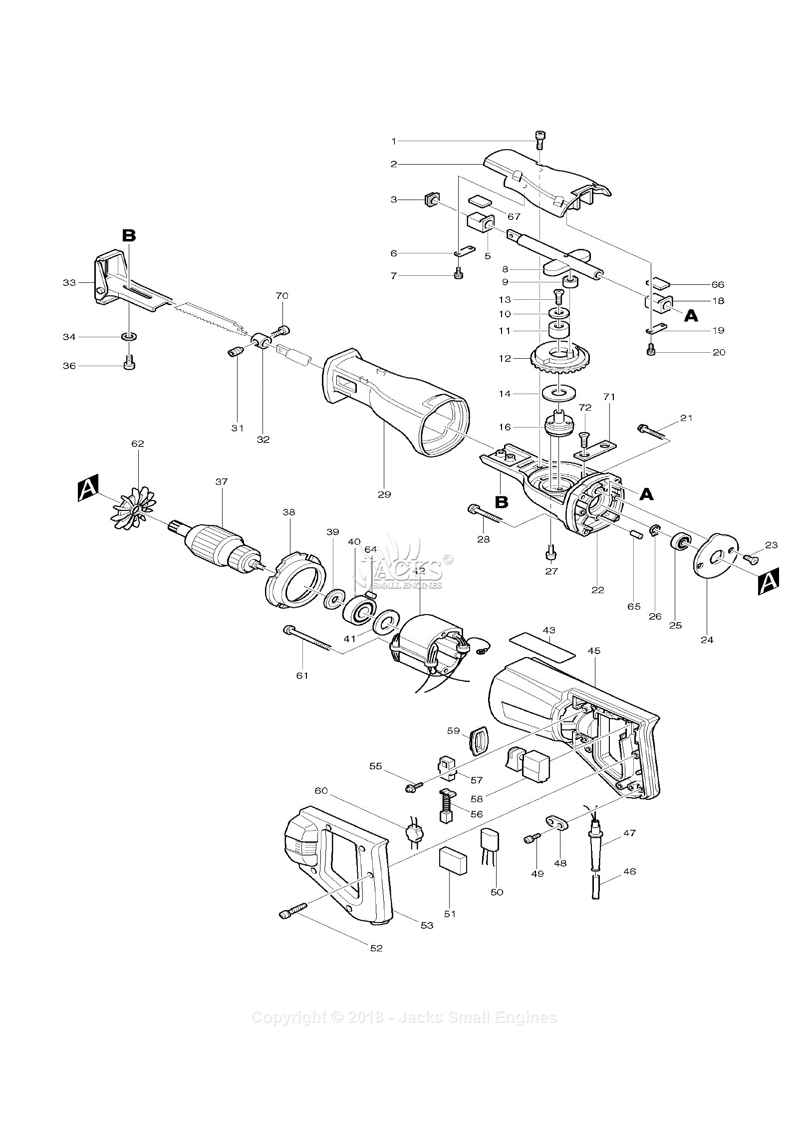 Dewalt Sawzall Parts Diagram - Wiring Diagram
