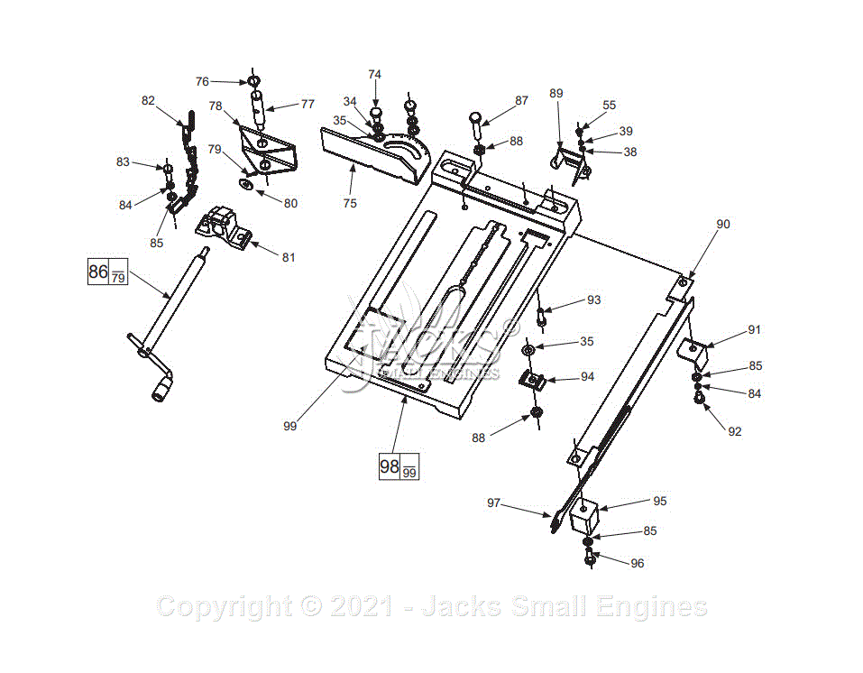 Milwaukee 6176-20 (Serial 968F) 14 in. Abrasive Cut-Off Machine Parts Parts  Diagram for 14 Abrasive Cut-off Machine Part 2