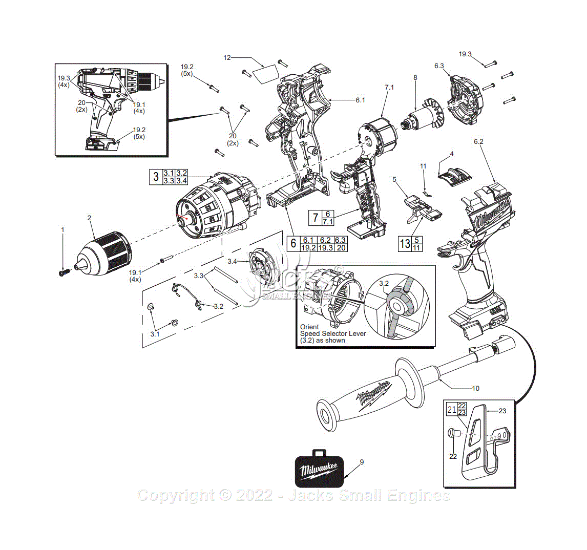 Milwaukee 2603-22CT (D55A) M18 Fuel Compact 1/2