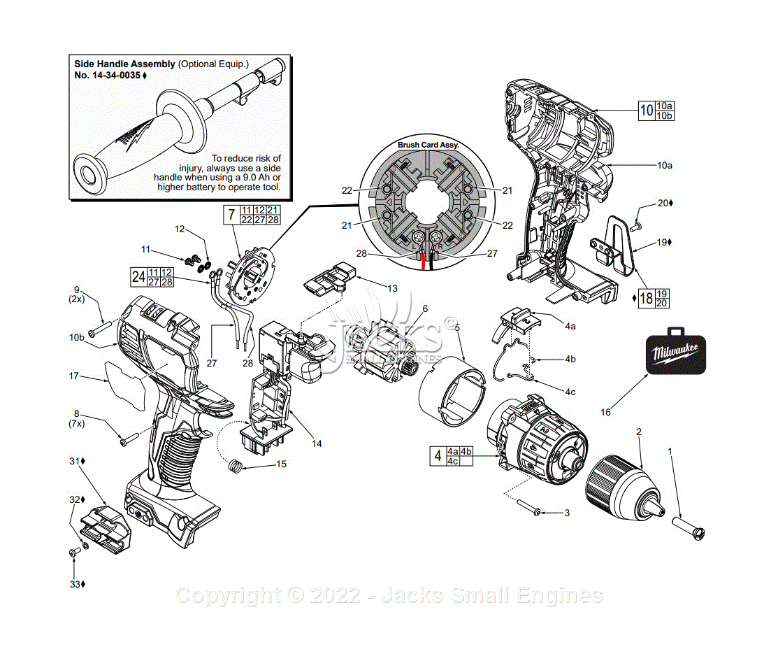 Milwaukee drill 2025 rebuild kit