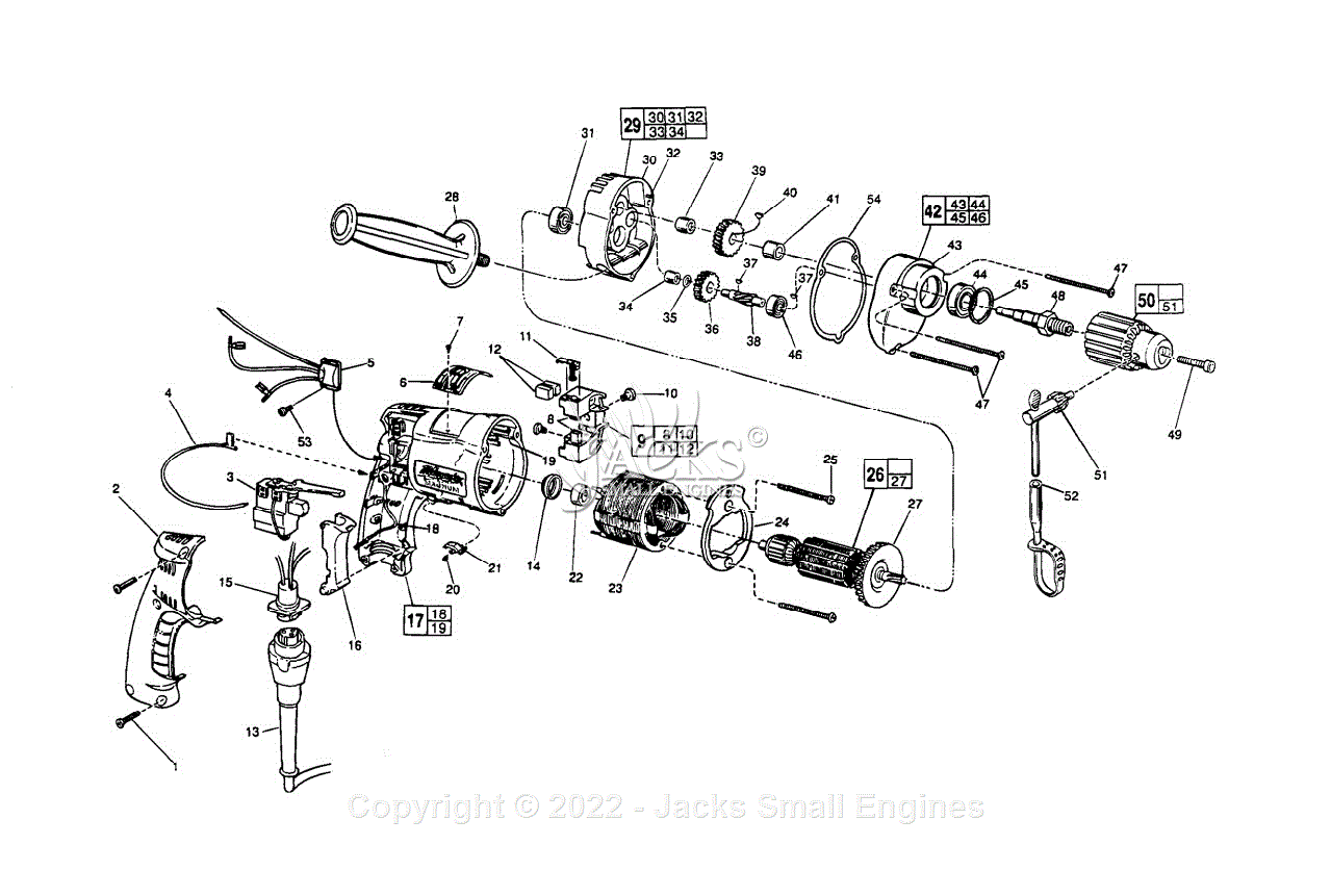 Milwaukee 0224-1 (serial 574a) Milwaukee Electric Drill   Driver Parts 