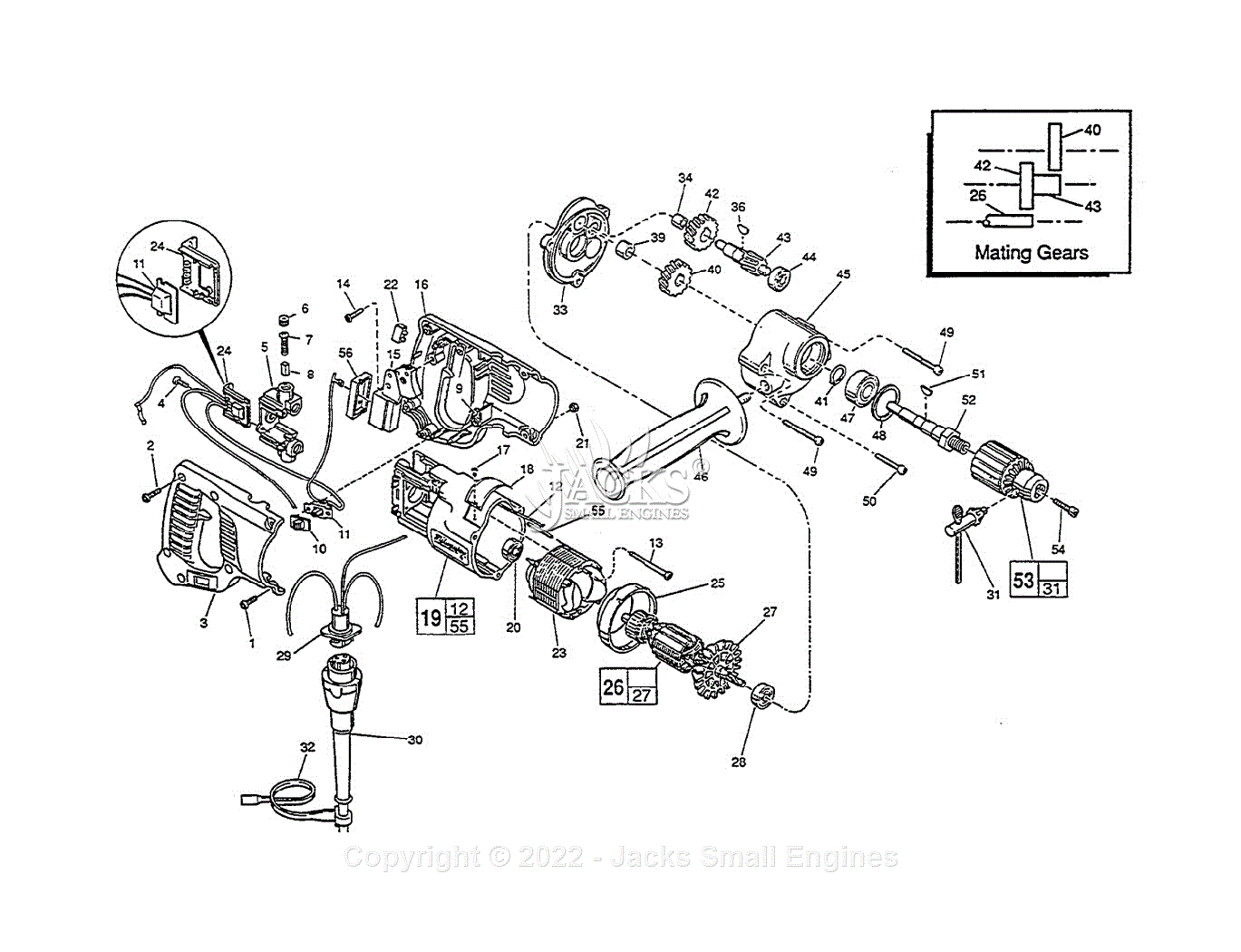 Milwaukee 1007-1 (serial 628a) Milwaukee 1 2 D-handle Drill 0-600 Rpm 