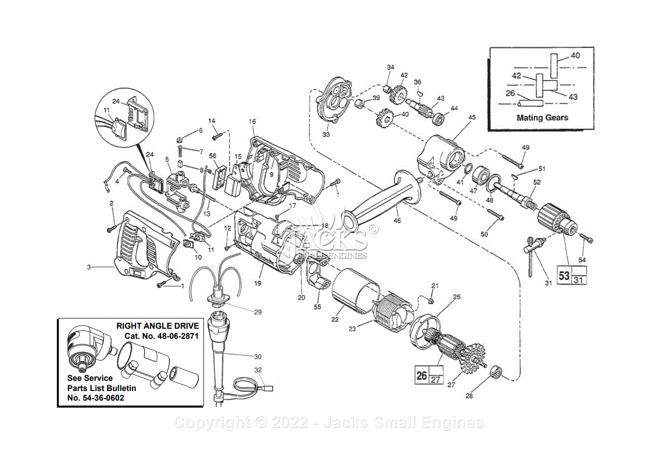 Milwaukee 1007-1 (Serial 628C) Milwaukee 1/2 D-Handle Drill 0-600 RPM ...