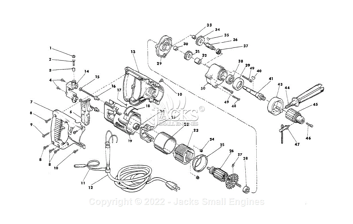 Milwaukee 1251-1 (Serial 481-1401) Milwaukee Electric Drill / Driver ...