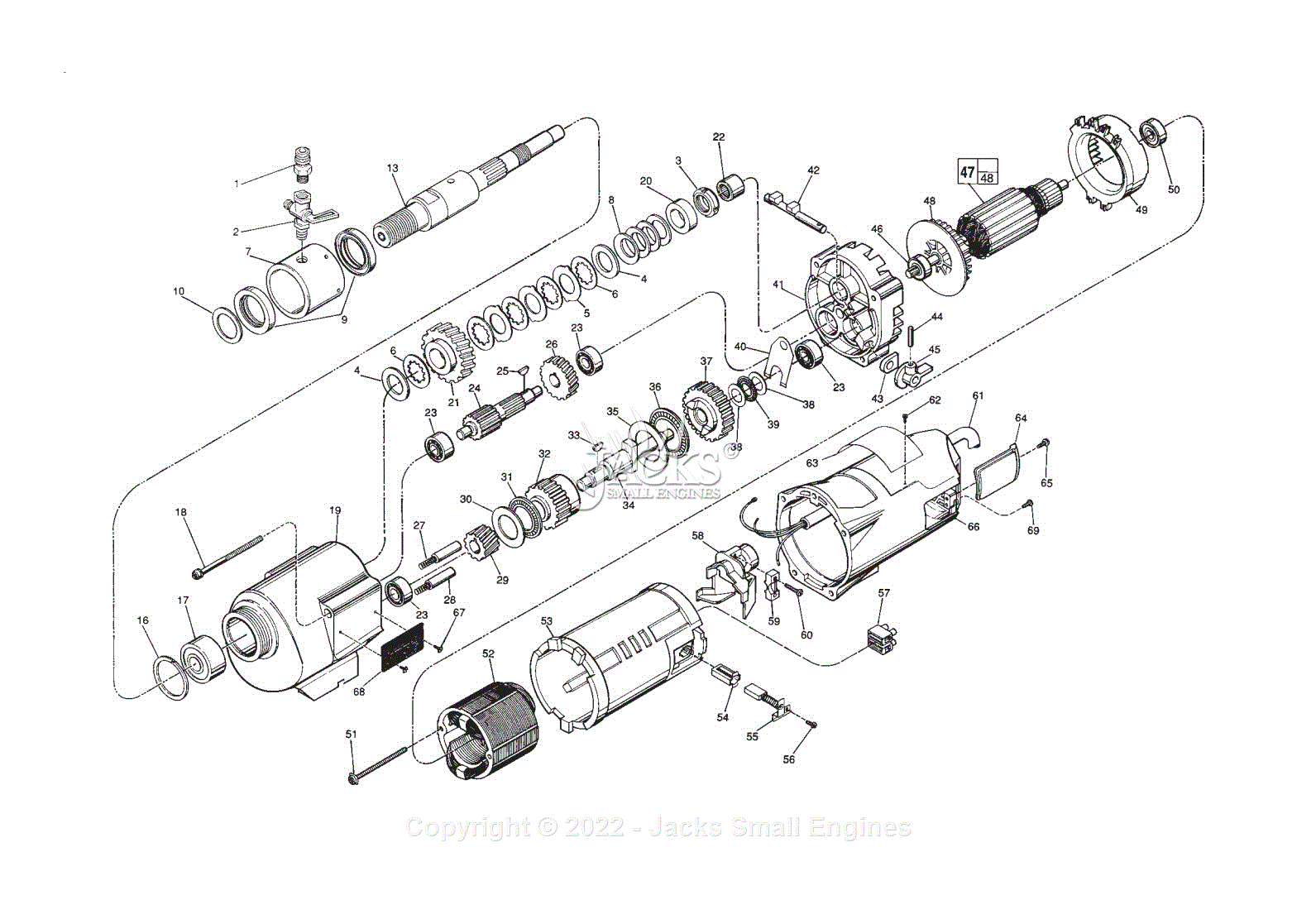 Milwaukee 4097-58 (Serial 947A) Milwaukee Electric Drill Parts Parts ...