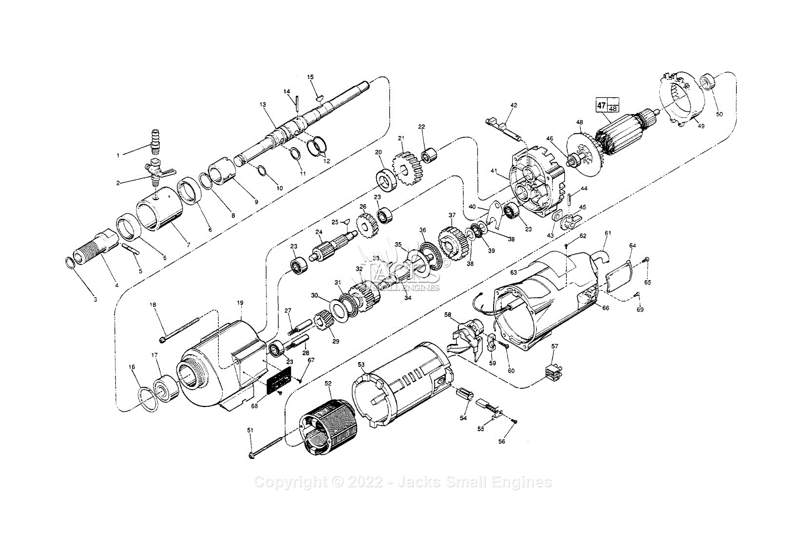 Milwaukee 4099-5 (Serial 743B) Milwaukee Electric Drill Parts Parts ...