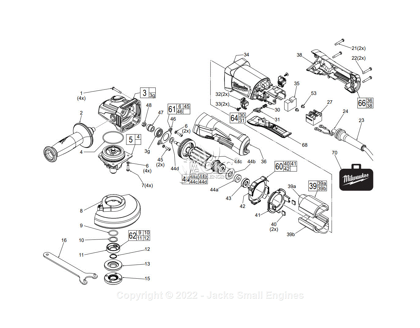 Milwaukee 6141-59A (Serial H75A) 4.5